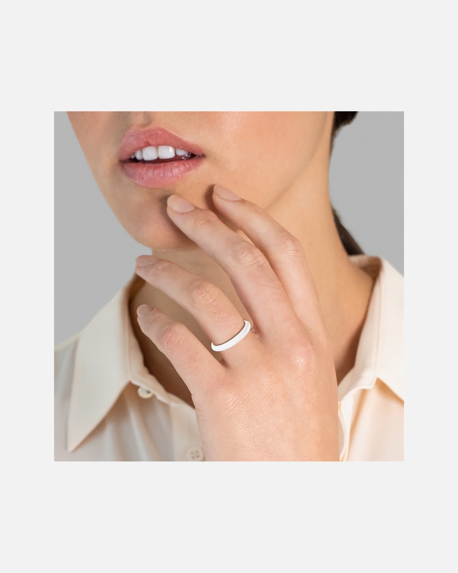 Pierścionek dla Kobieta Glanzstücke München Pierścionek z Srebro wysokiej próby w Żółte złoto 50