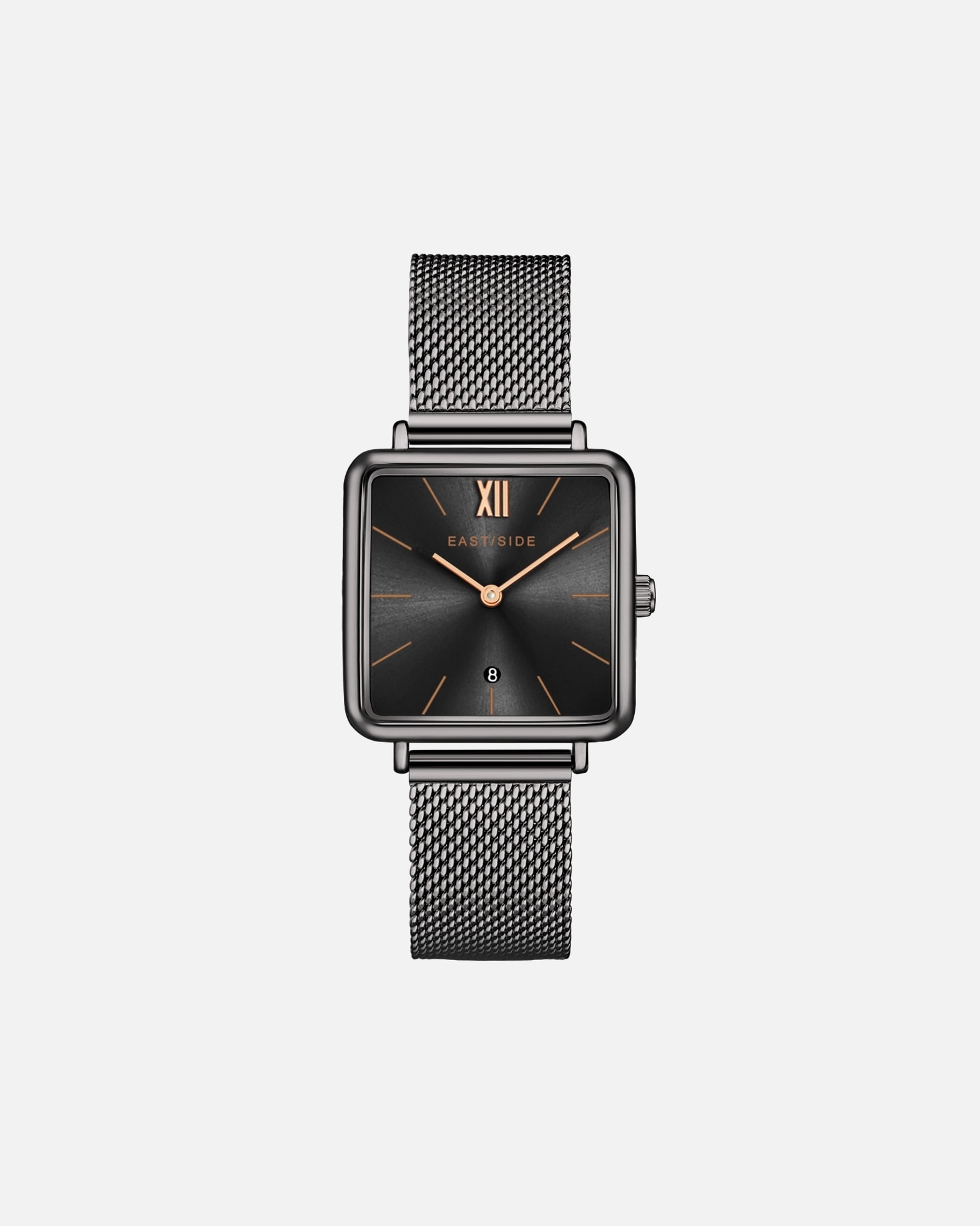 Zegar dla Kobieta Zegarek kwarcowy Grand Antracytowy Stal nierdzewna Antracytowy 37,6 mm