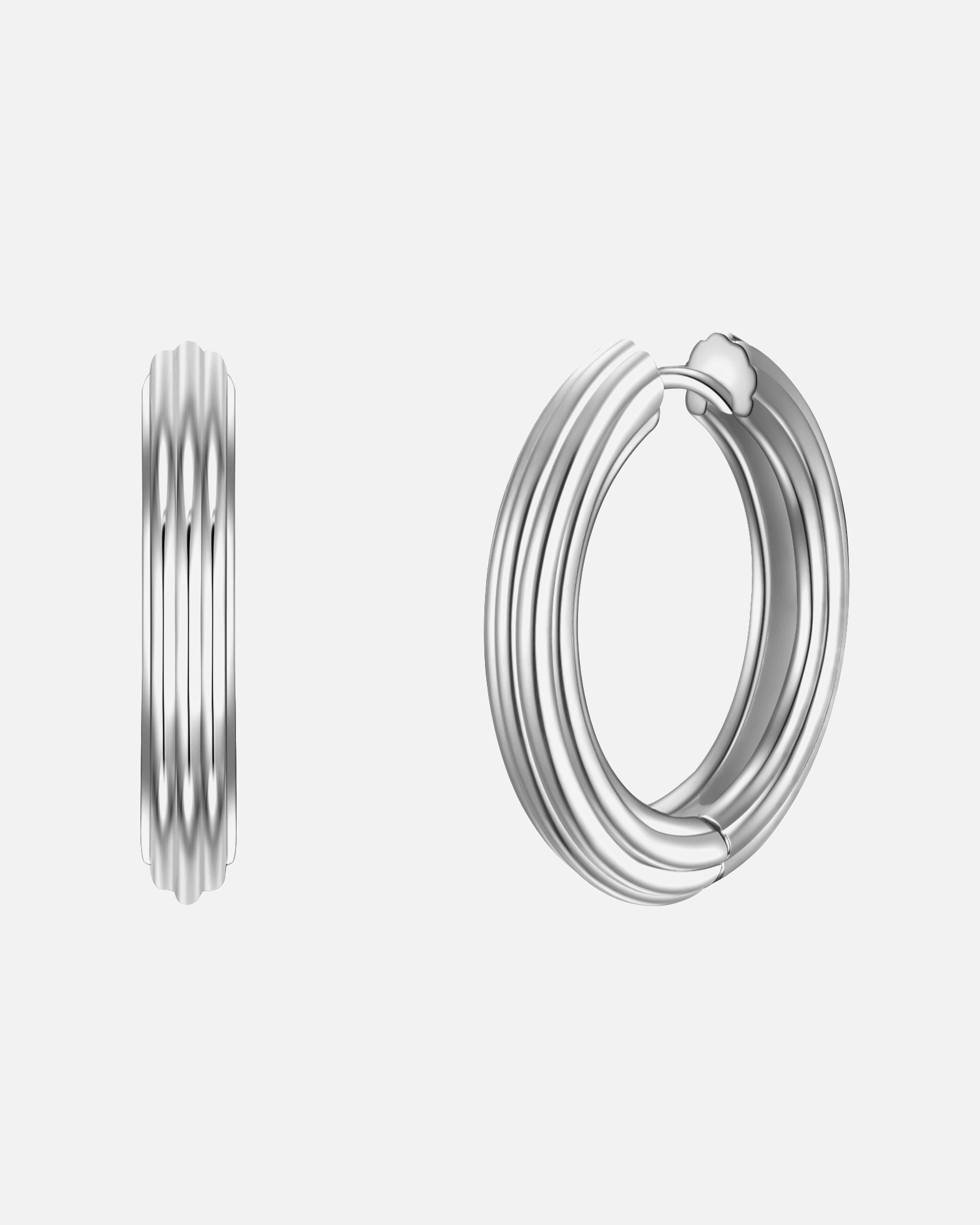 Kolczyki dla Kobieta Kolczyki z Srebro wysokiej próby w Srebrny 25,1 mm