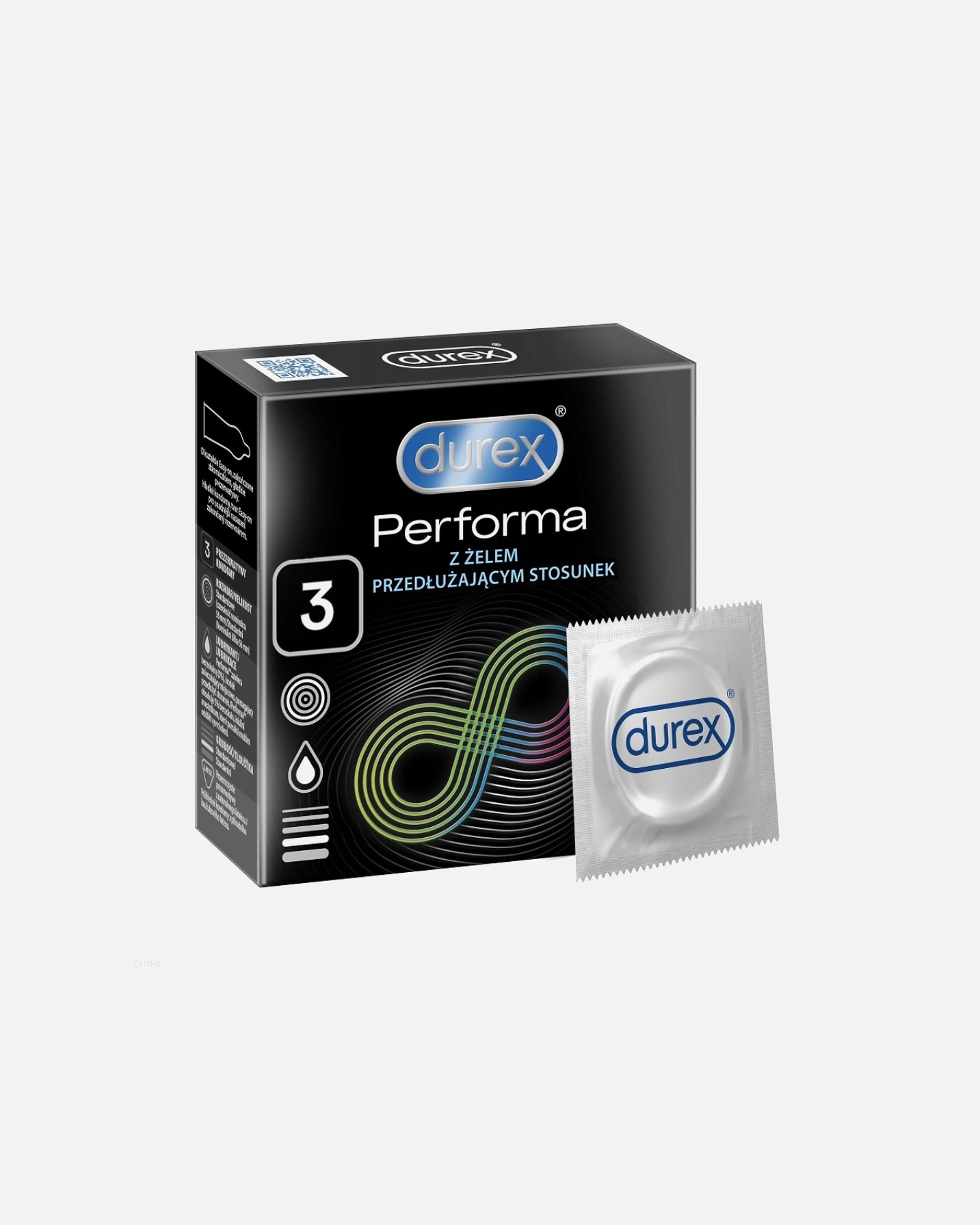 Prezerwatywa dla Unisex Durex Performa 3 szt