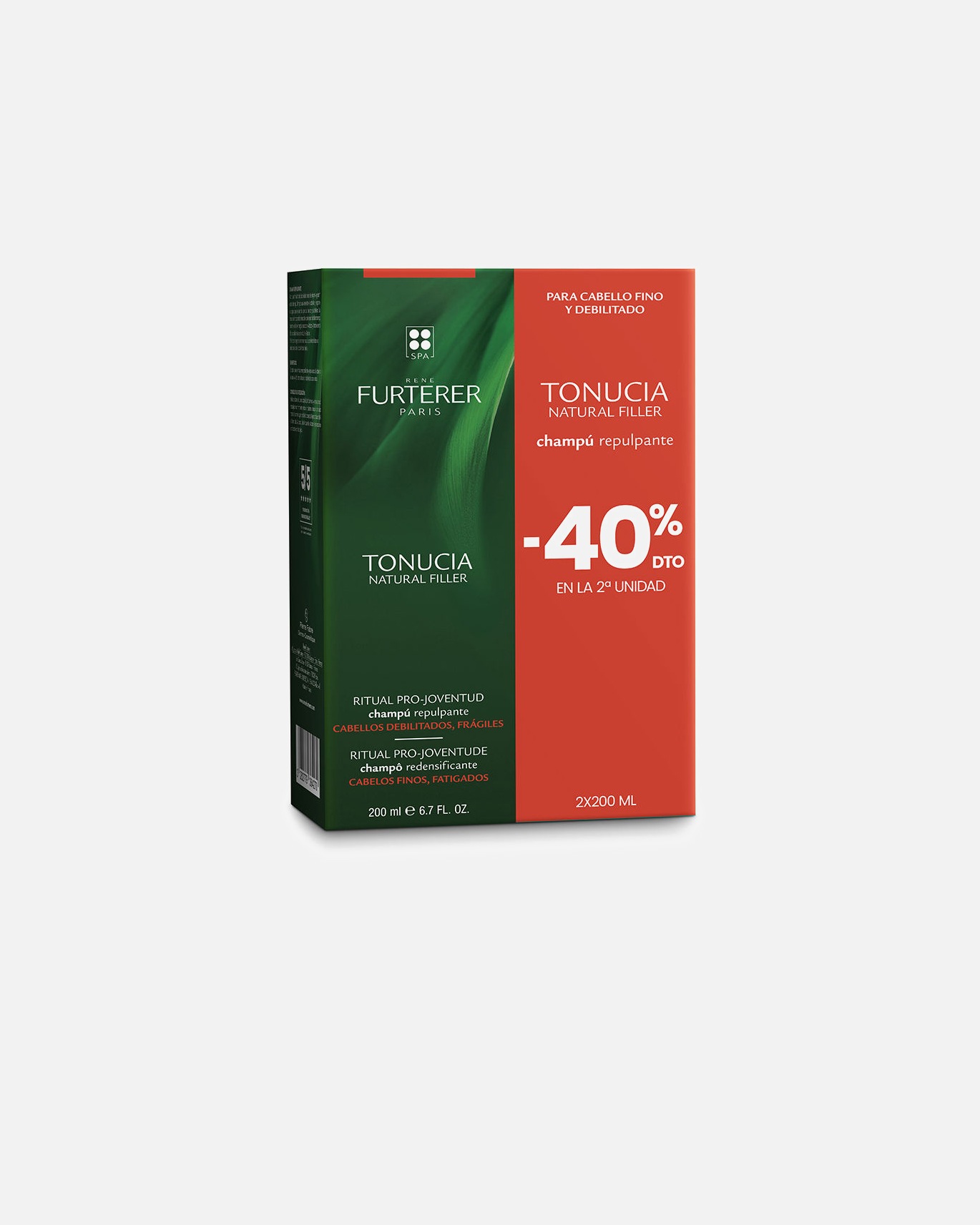 Szampon do włosów dla Unisex René Furterer TONUCIA zestaw szamponów repulsujących z naturalnym wypełniaczem 400 ml