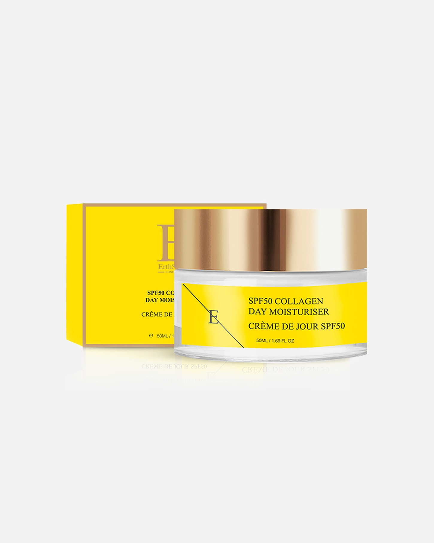 Krem na dzień dla Kobieta ErthSkin London Krem kolagenowy na dzień z filtrem SPF 50 1 sztukakaka