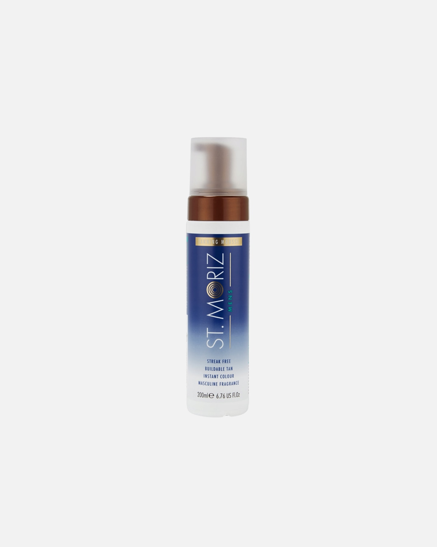 Samoopalacz dla Mężczyzna St. Moriz Men's Tanning Mouselekki mus brązujący dla mężczyzn z intensywnym efektem i nawilżeniem 200 ml