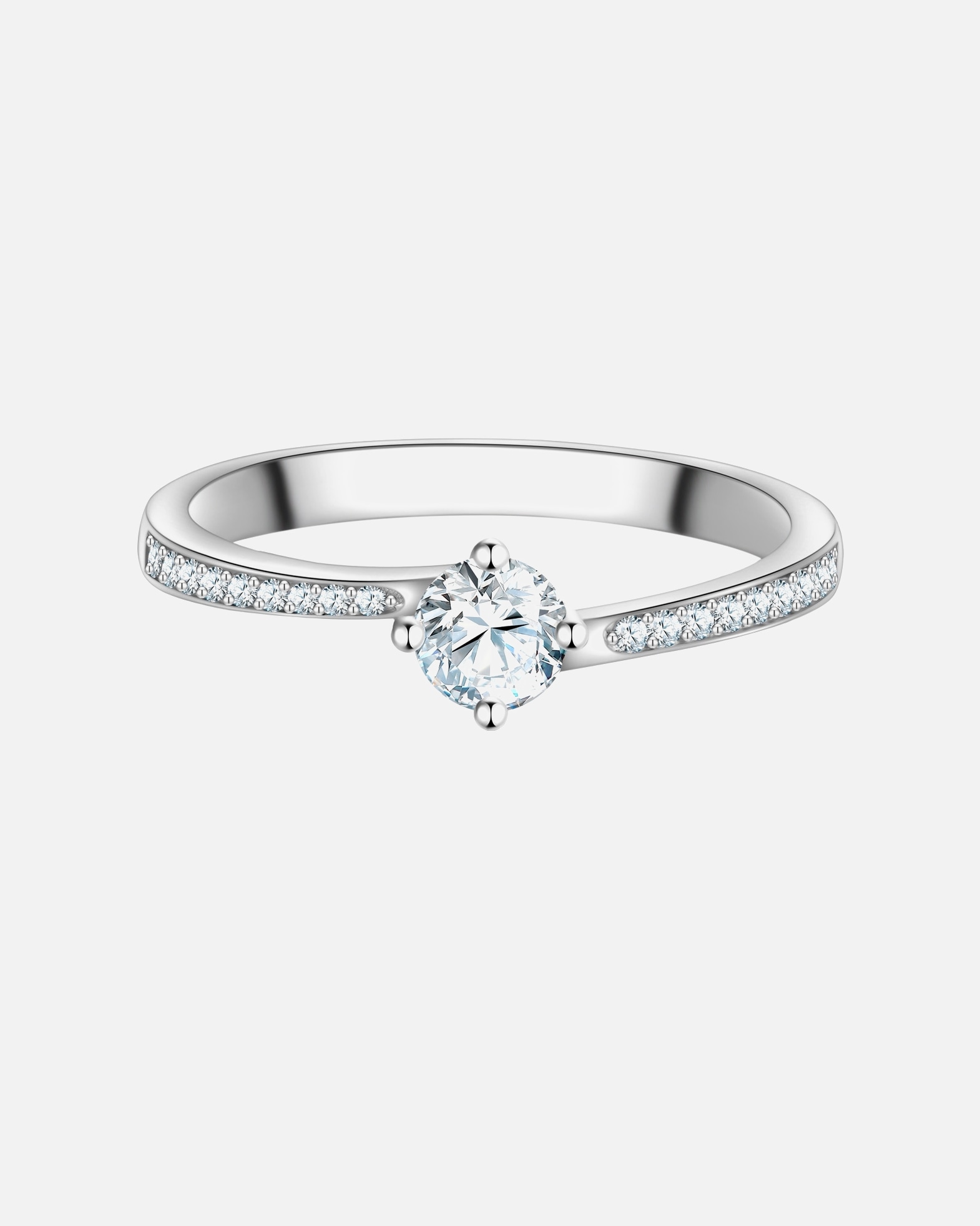 Pierścionek dla Kobieta Trilani Pierscionek z Srebra Sterling w srebrze z Cyrkonia 56