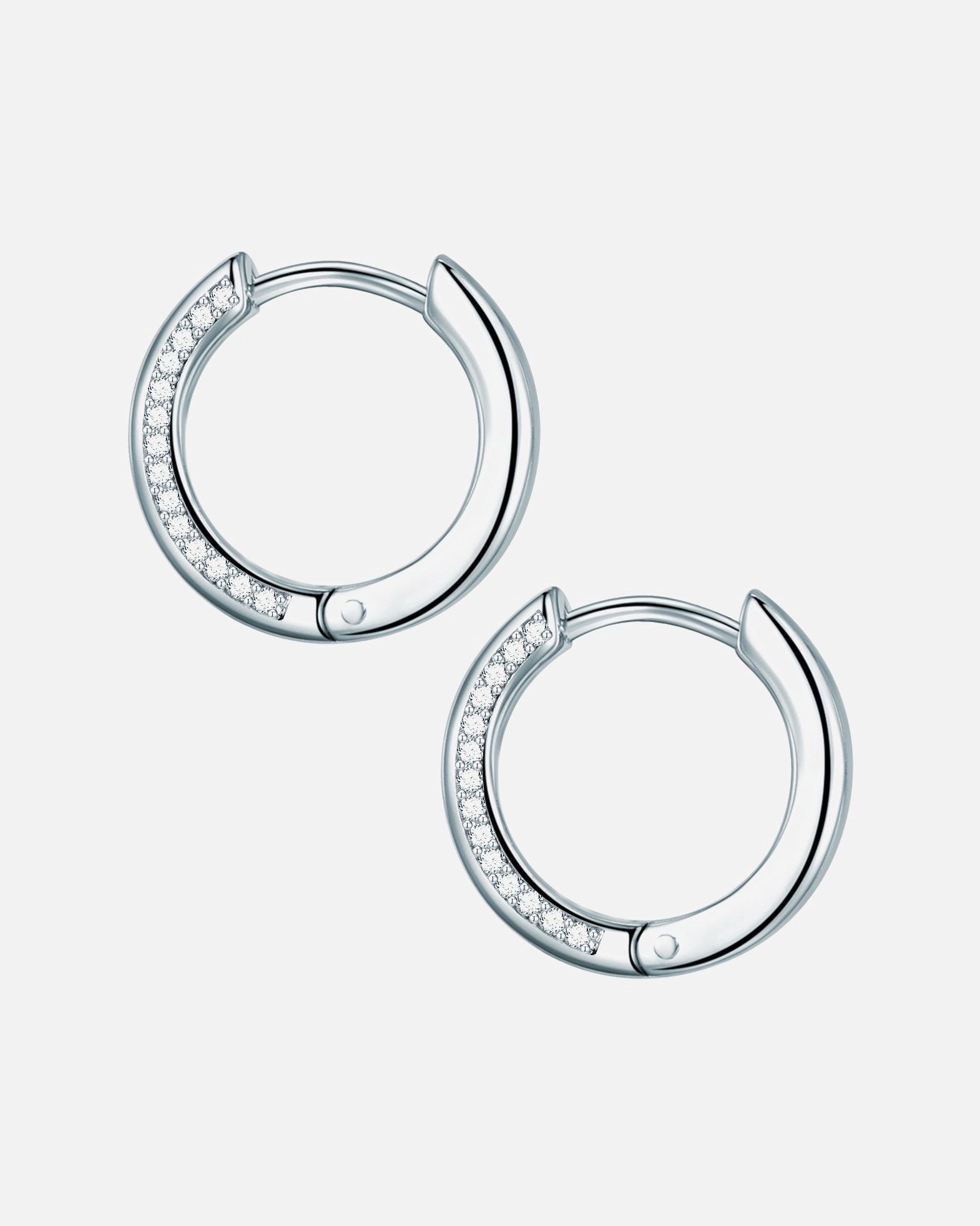 Obrączki dla Kobieta Rafaela Donata Srebrne kolczyki kreole srebro wysokiej próby Cyrkonia srebrny 15,6 mm