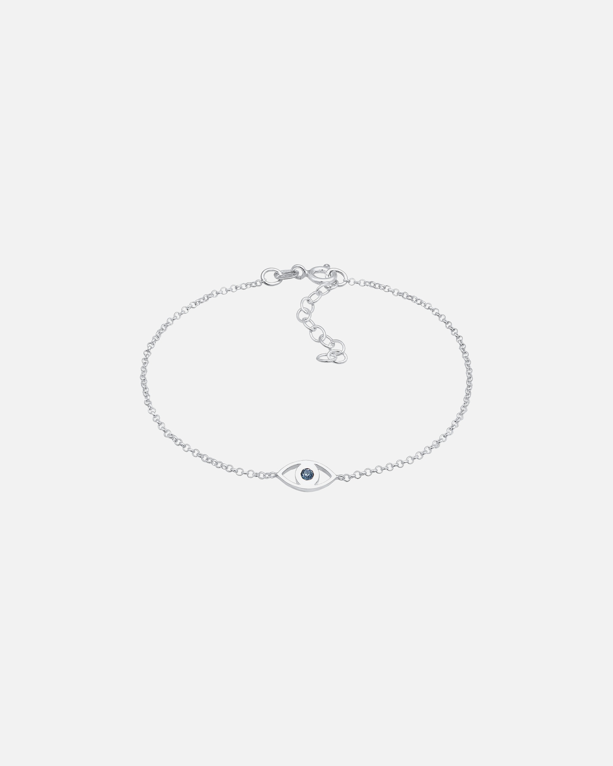 Bransoletka dla Kobieta Elli Damski wisiorek Evil Eye Basic z kryształami w srebrze próby 925 Sterling Silver 16