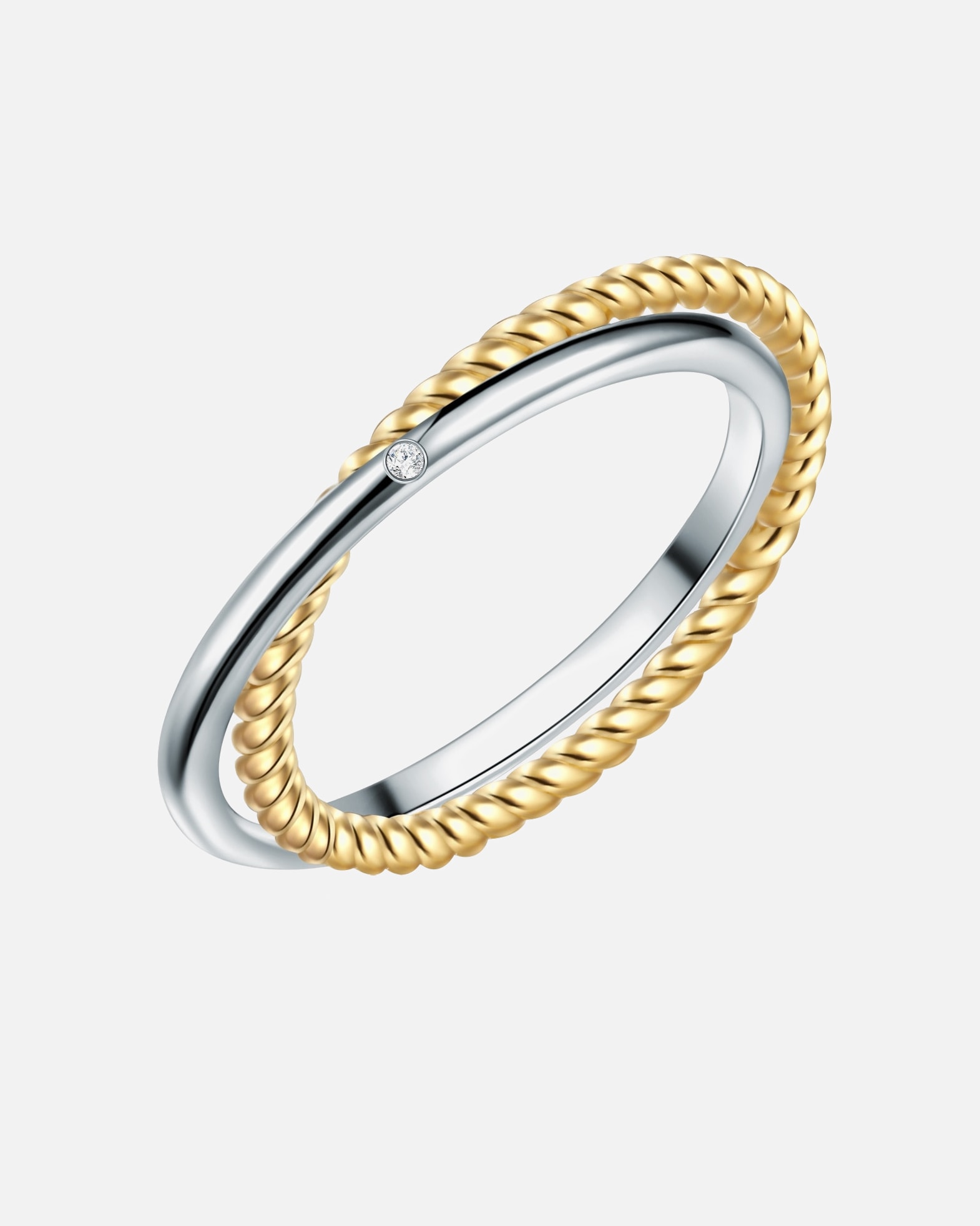 Pierścionek dla Kobieta Srebro wysokiej pr óby Brylant 52