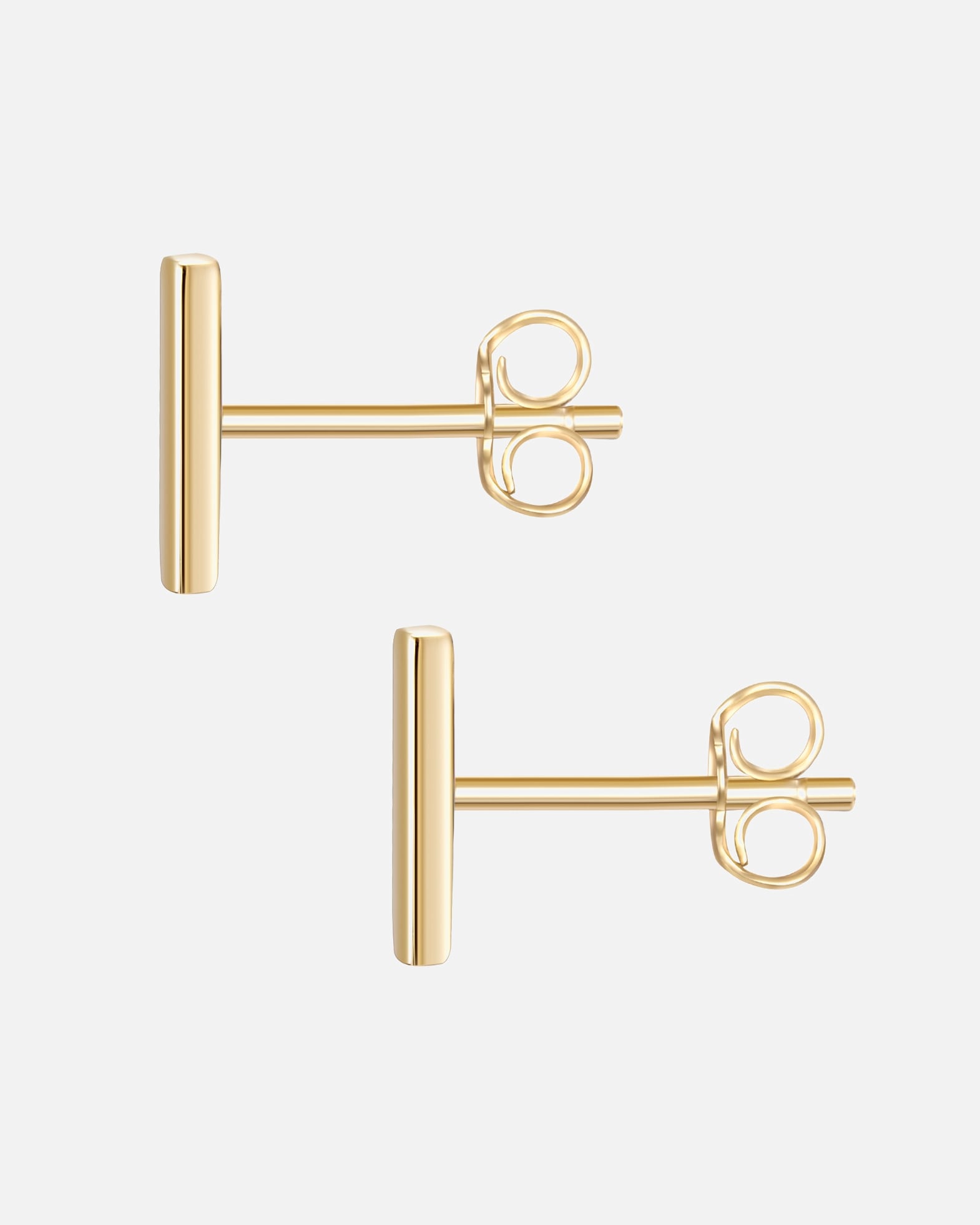 Kolczyki dla Kobieta Glanzstücke München Srebrne kolczyki sztyfty srebro wysokiej próby żółte złoto 7,5 mm