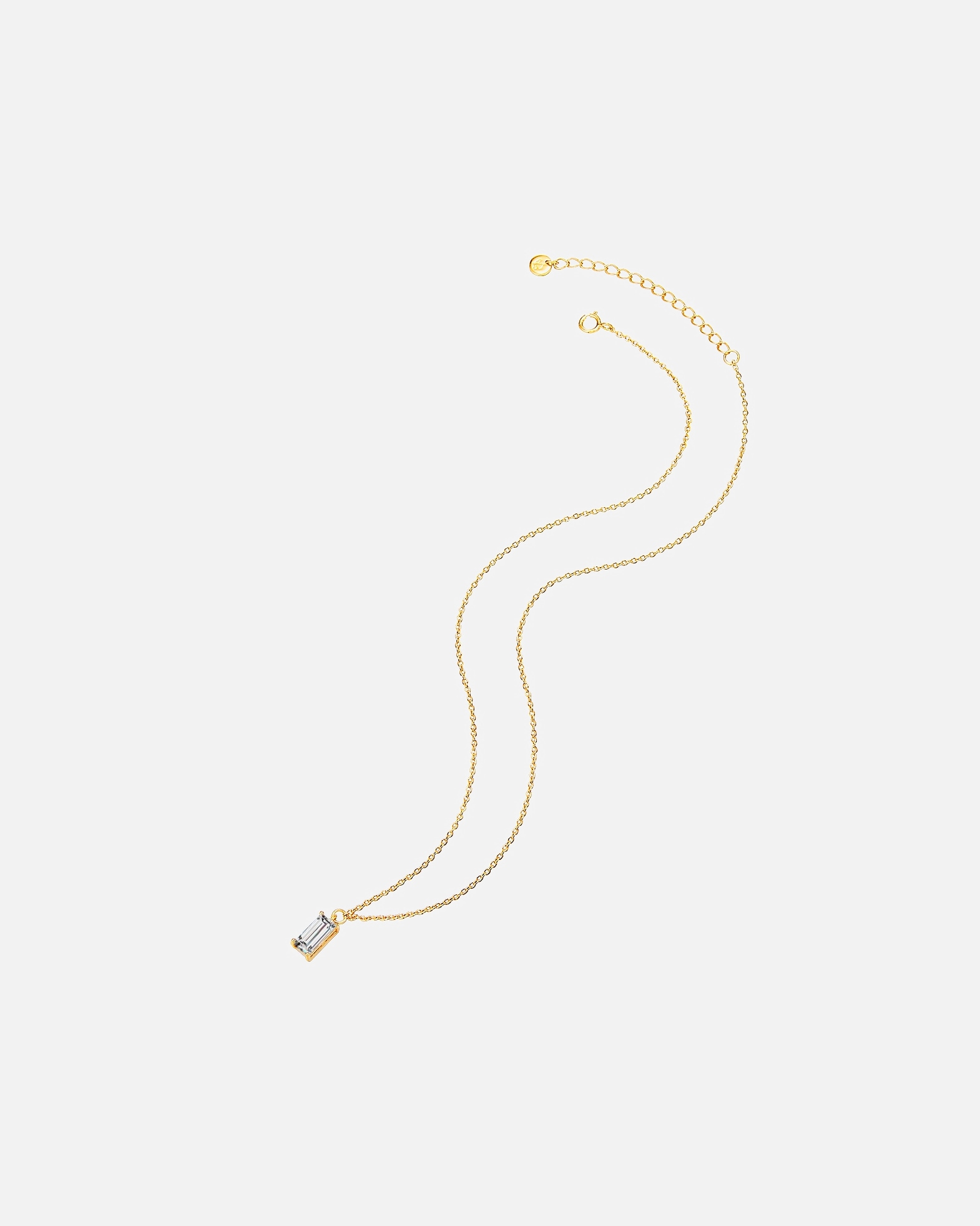 Naszyjnik dla Kobieta Glanzstücke München Naszyjnik srebrny srebro wysokiej próby Cyrkonia żółte złoto 38,0 cm Basiskette + 5,0 cm Verlängerung