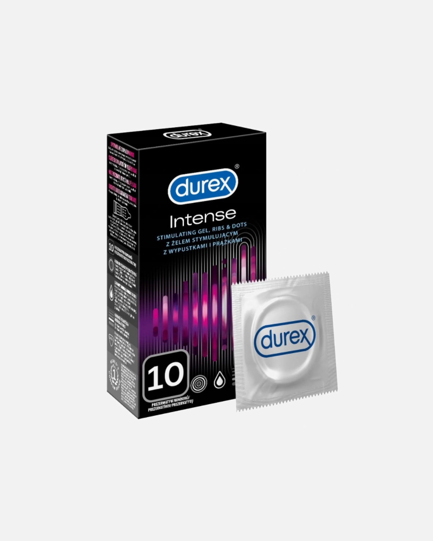 Prezerwatywa dla Unisex Durex Intense 10 szt