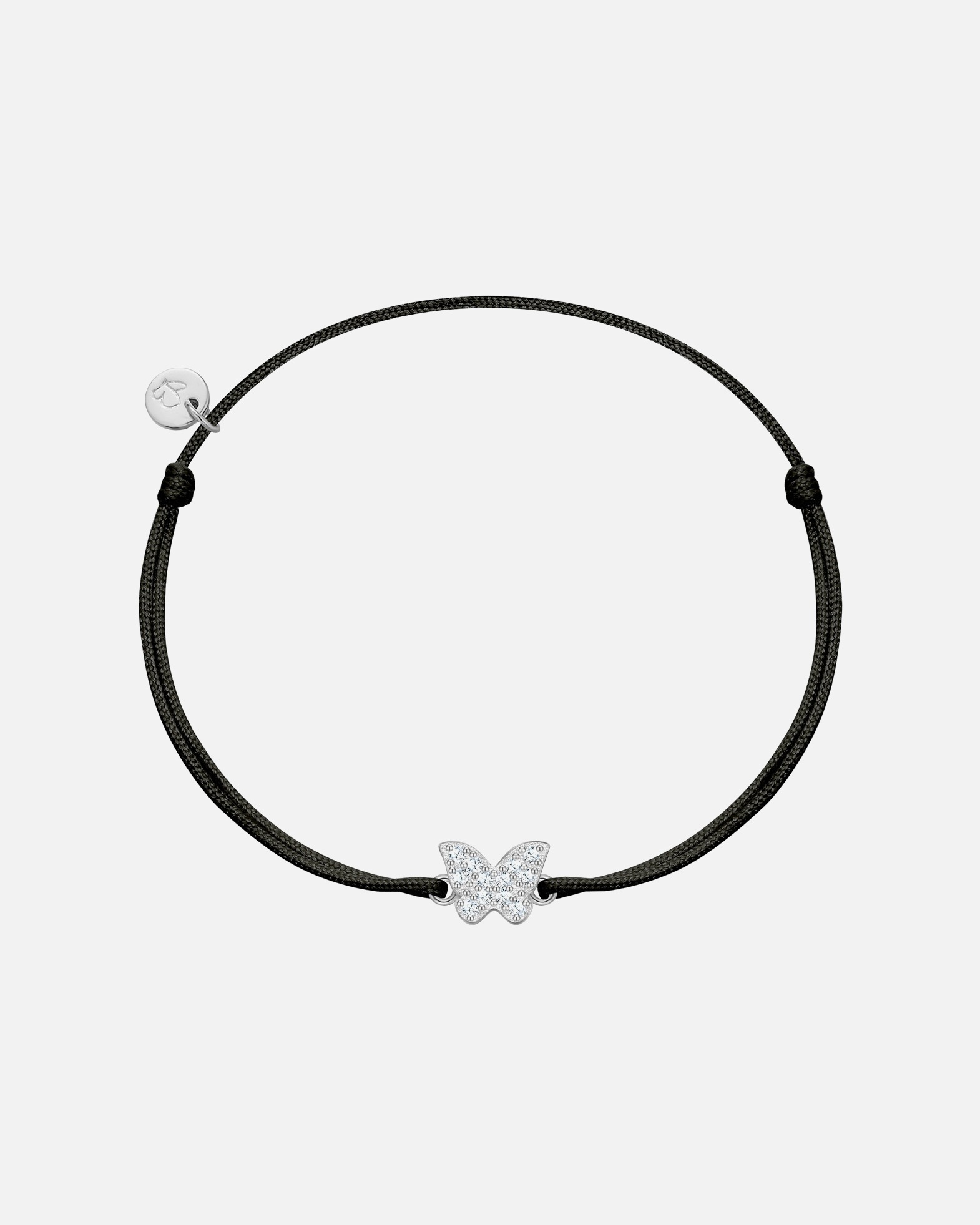 Bransoletka dla Kobieta Glanzstücke München Bransoletka Motyl z Srebra Sterling w srebrze z Cyrkonia 15,0 - 22,0 cm, flexibel einstellbar