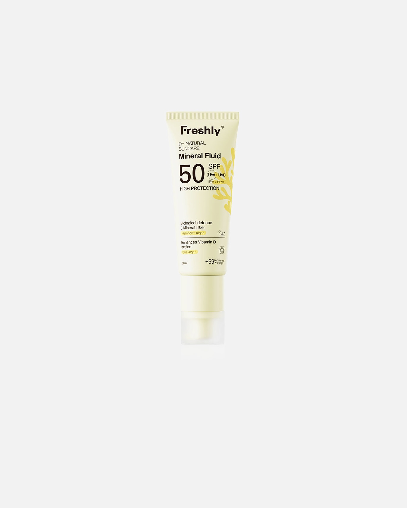 Krem przeciwsłoneczny do ciała dla Unisex D+ NATURALNY płyn do opalania mineralny SPF50 50 ml