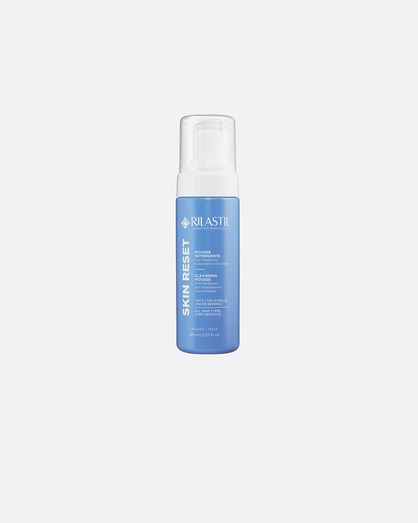 Pianka do mycia twarzy dla Unisex Rilastil Mysz SKIN RESET 165 ml