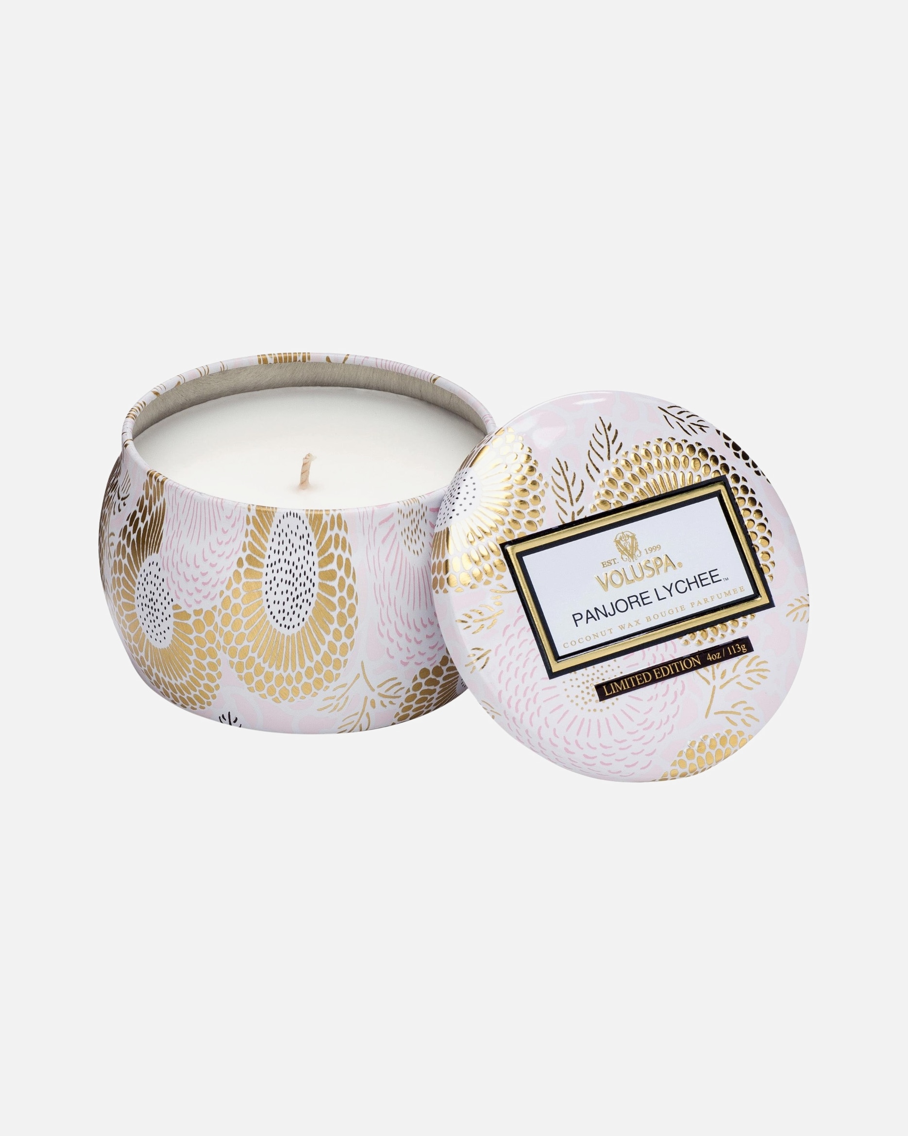 Świeca dla Unisex VOLUSPA Japonica Mini Tin Candle Panjore Lychee - Cassis