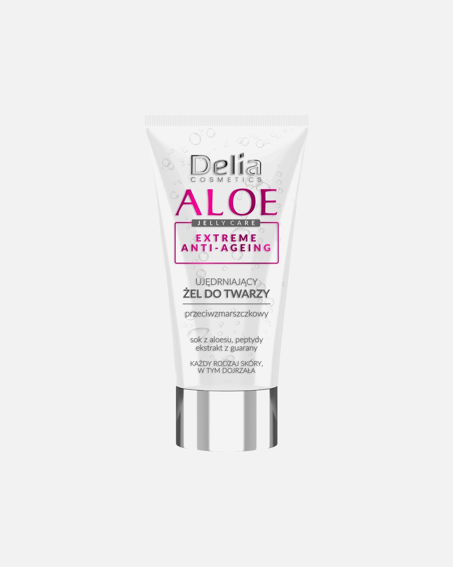 Żel do twarzy dla Unisex Delia Cosmetics Aloe Jelly Care - Ujędrniający żel do twarzy