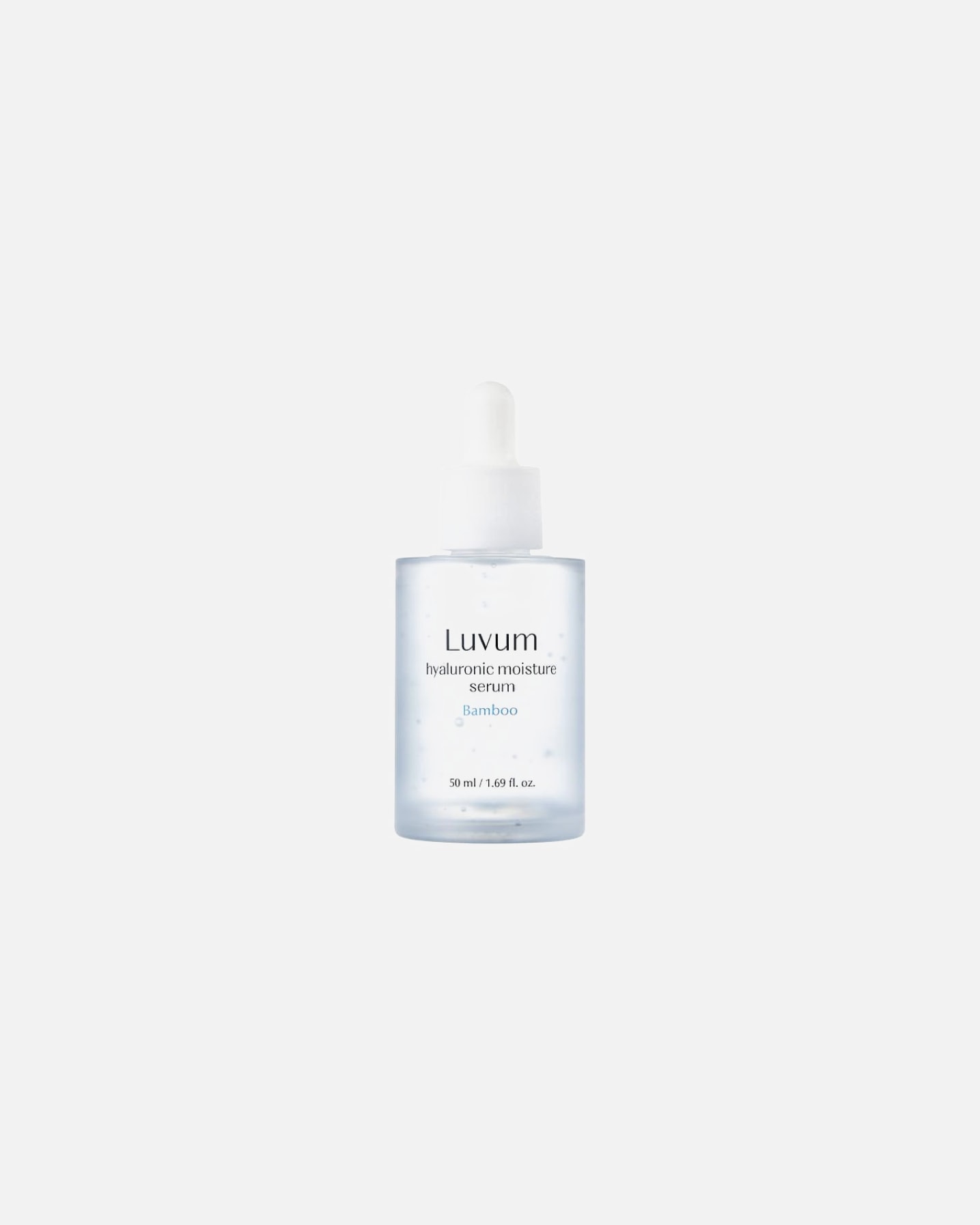Serum z kwasem hialuronowym dla Unisex Luvum BAMBOO HYALURONIC MOISTURE SERUM Lekkie serum z sokiem z bambusa 50 ml