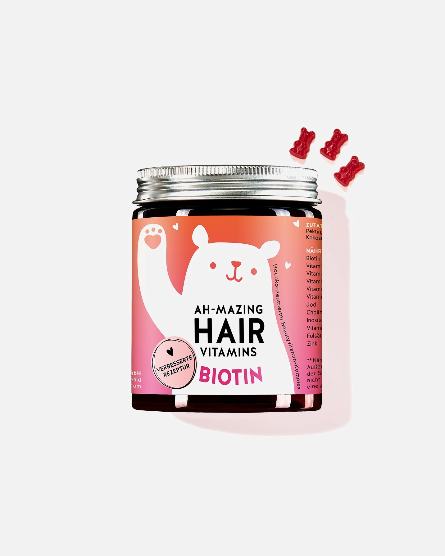 Witaminy do włosów dla Unisex Bears With Benefits Niesamowite witaminy do włosów 60 szt.