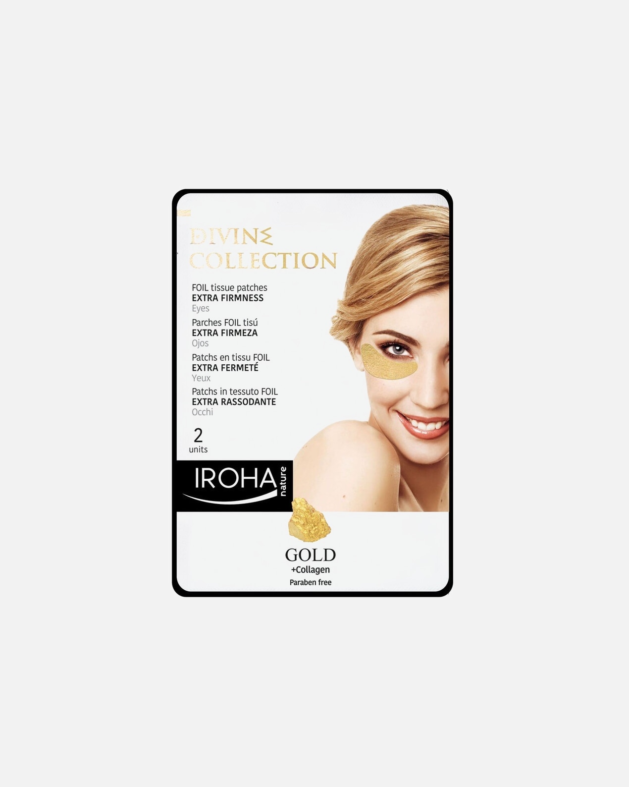 Płatki pod oczy dla Unisex Iroha Divine Collection Extra Firmness Eyes Patches 1 szt.