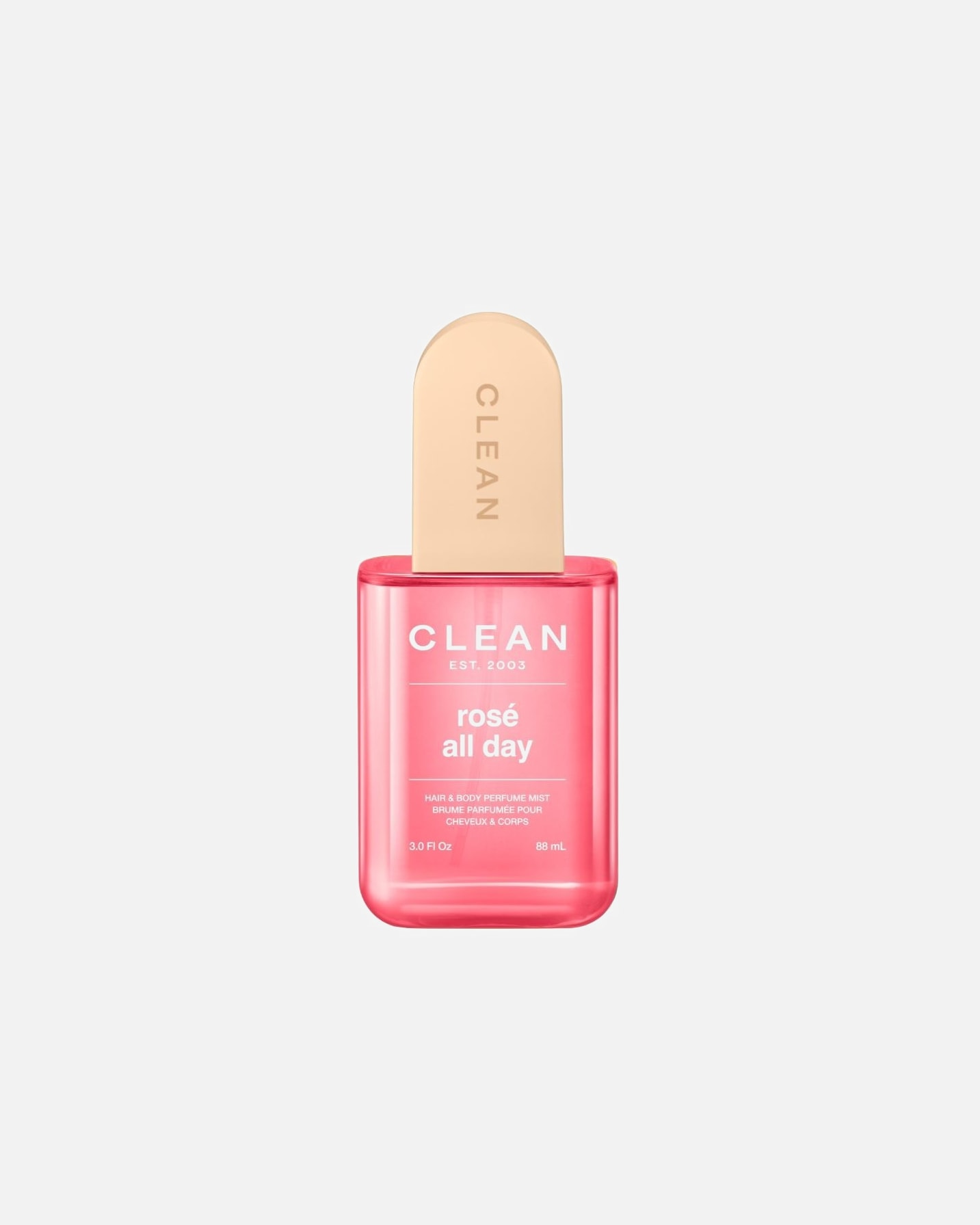 Spray do ciała dla Unisex CLEAN EST. 2003 Rosé All Day Mgiełka do ciała i włosów 88 ml