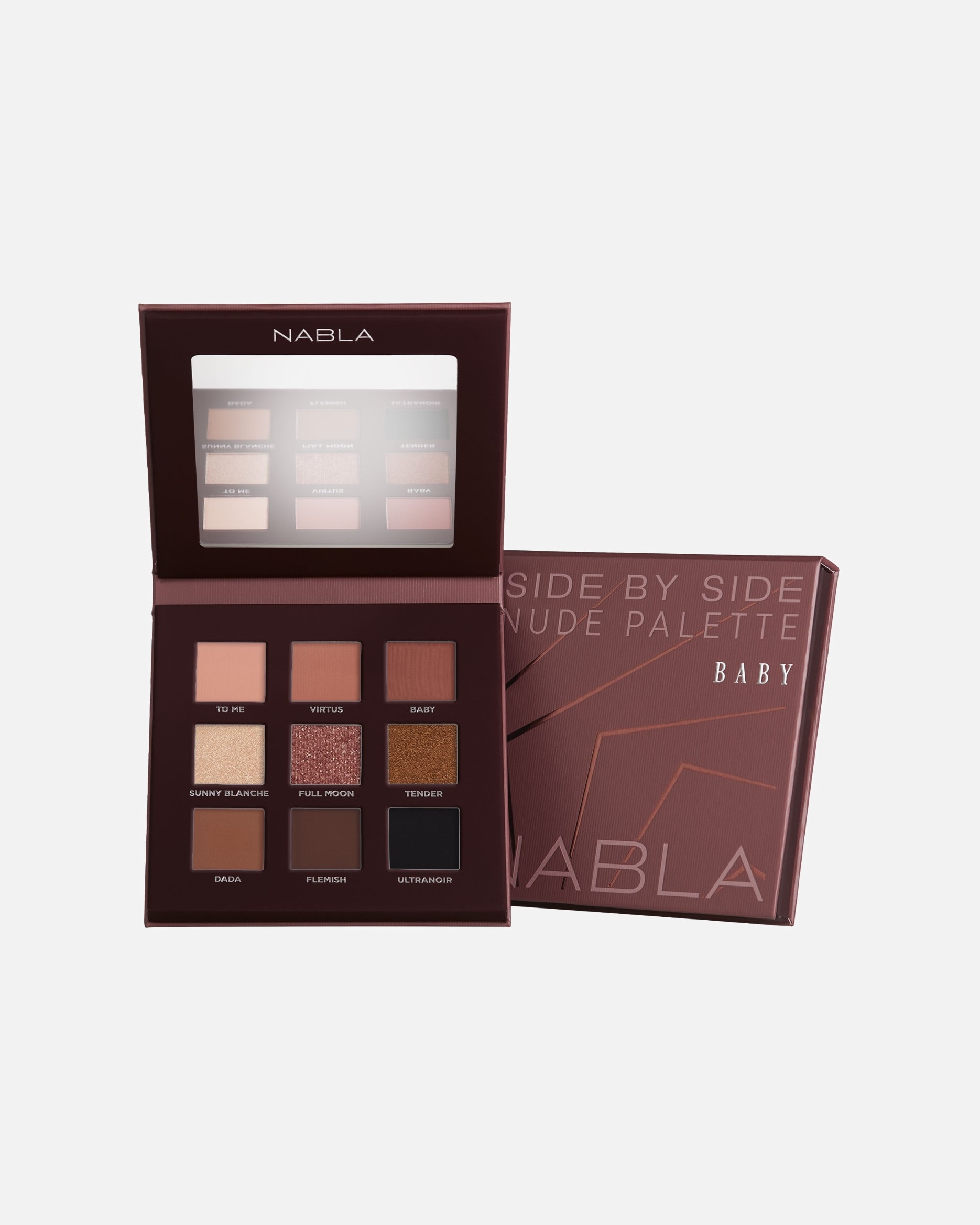 Cień do powiek dla Unisex NABLA Default Brand Line Side By Side Nude Palette Baby