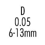 0.05 D 6-13mm