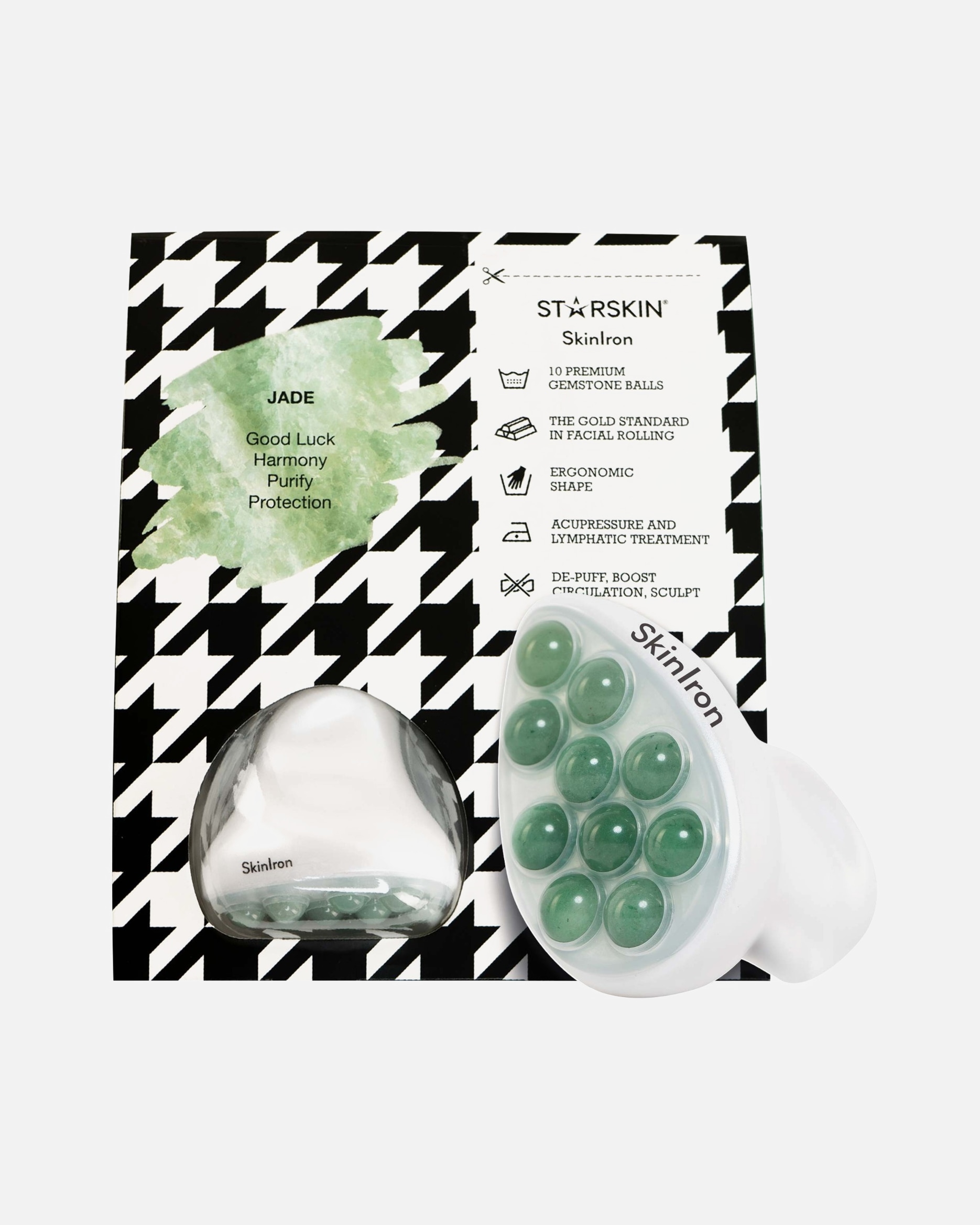 Rolka do twarzy dla Unisex STARSKIN ® Skin Iron face Jade 60 g