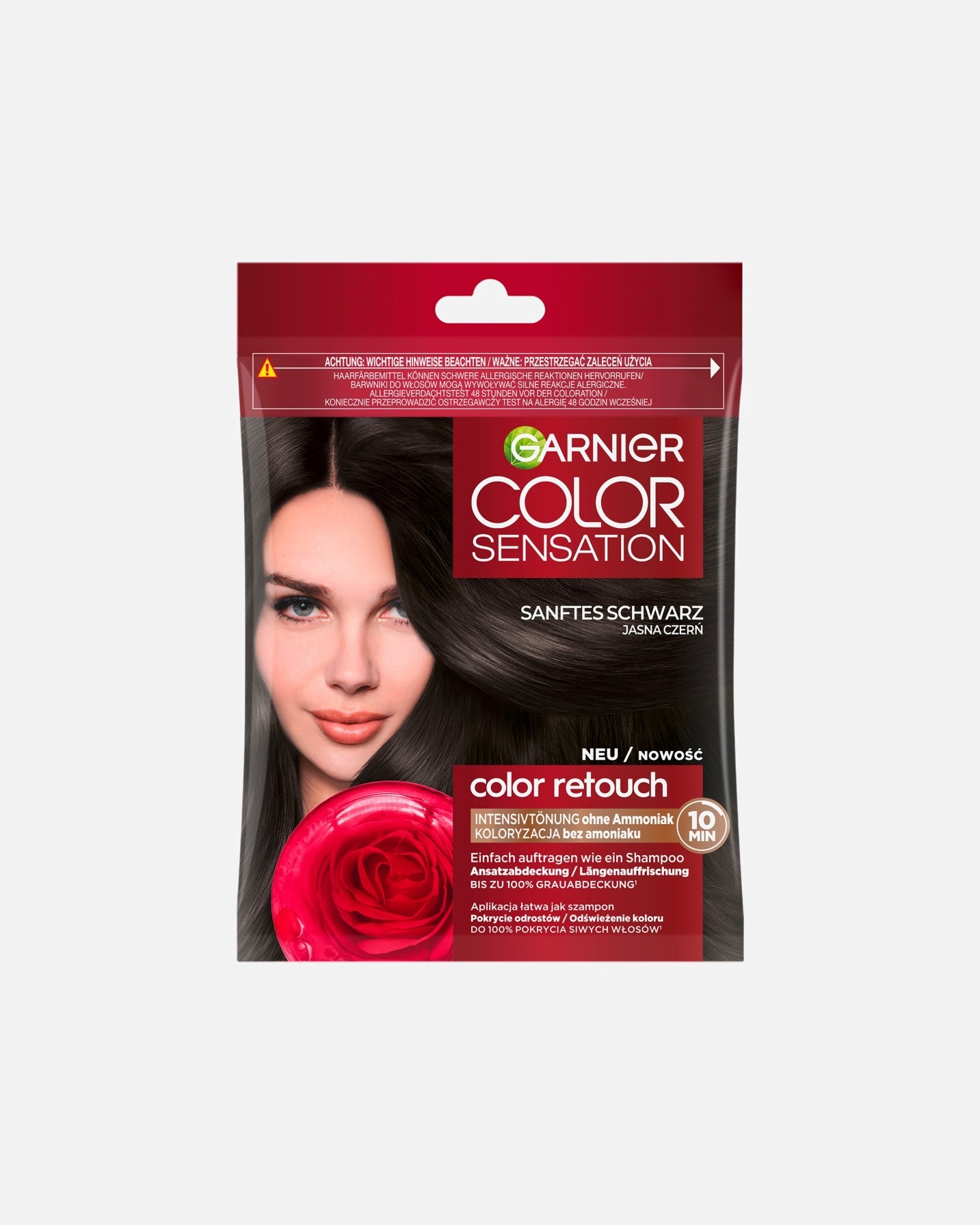 Koloryzujący tint do włosów dla Kobieta Garnier Intensywny odcień Colour Sensation SANFTES SCHWARZ