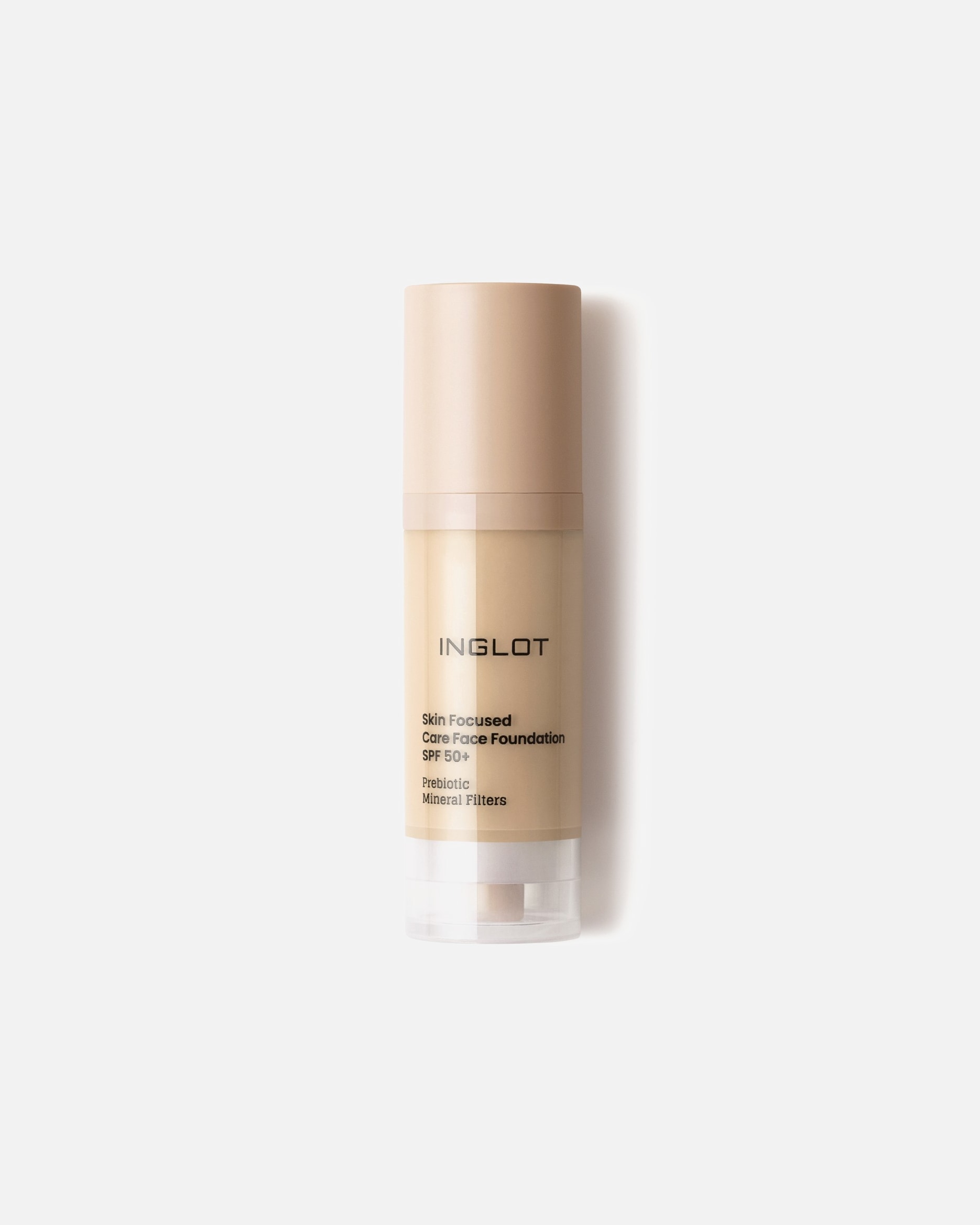 Podkład dla Kobieta Inglot PIELĘGNACYJNY PODKŁAD DO TWARZY SKIN FOCUSED SPF 50 INGLOT 302 IVORY BEIGE 301 - LIGHT OLIVE