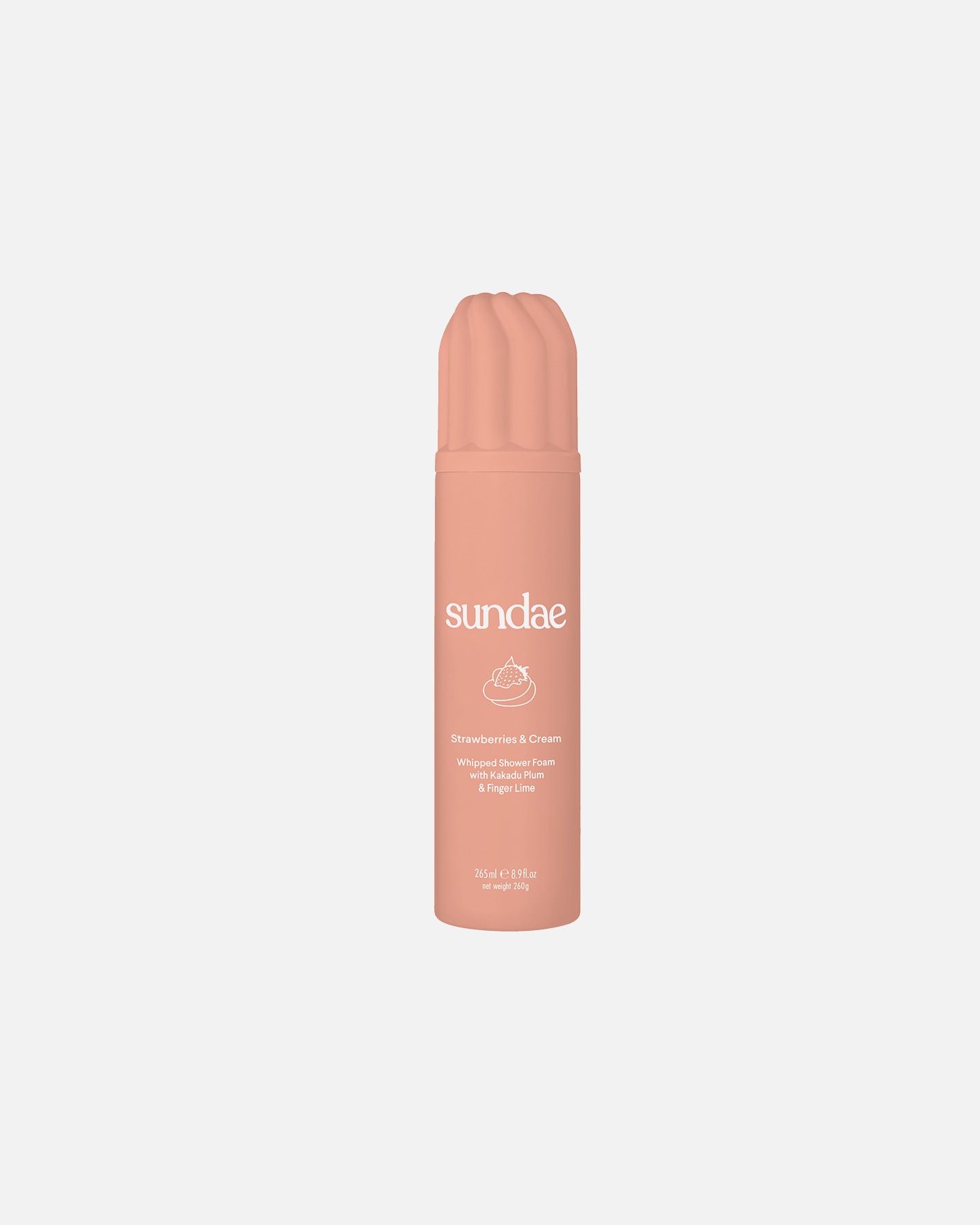 Pianka do mycia dla Unisex SUNDAE Strawberries & Cream 265 ml