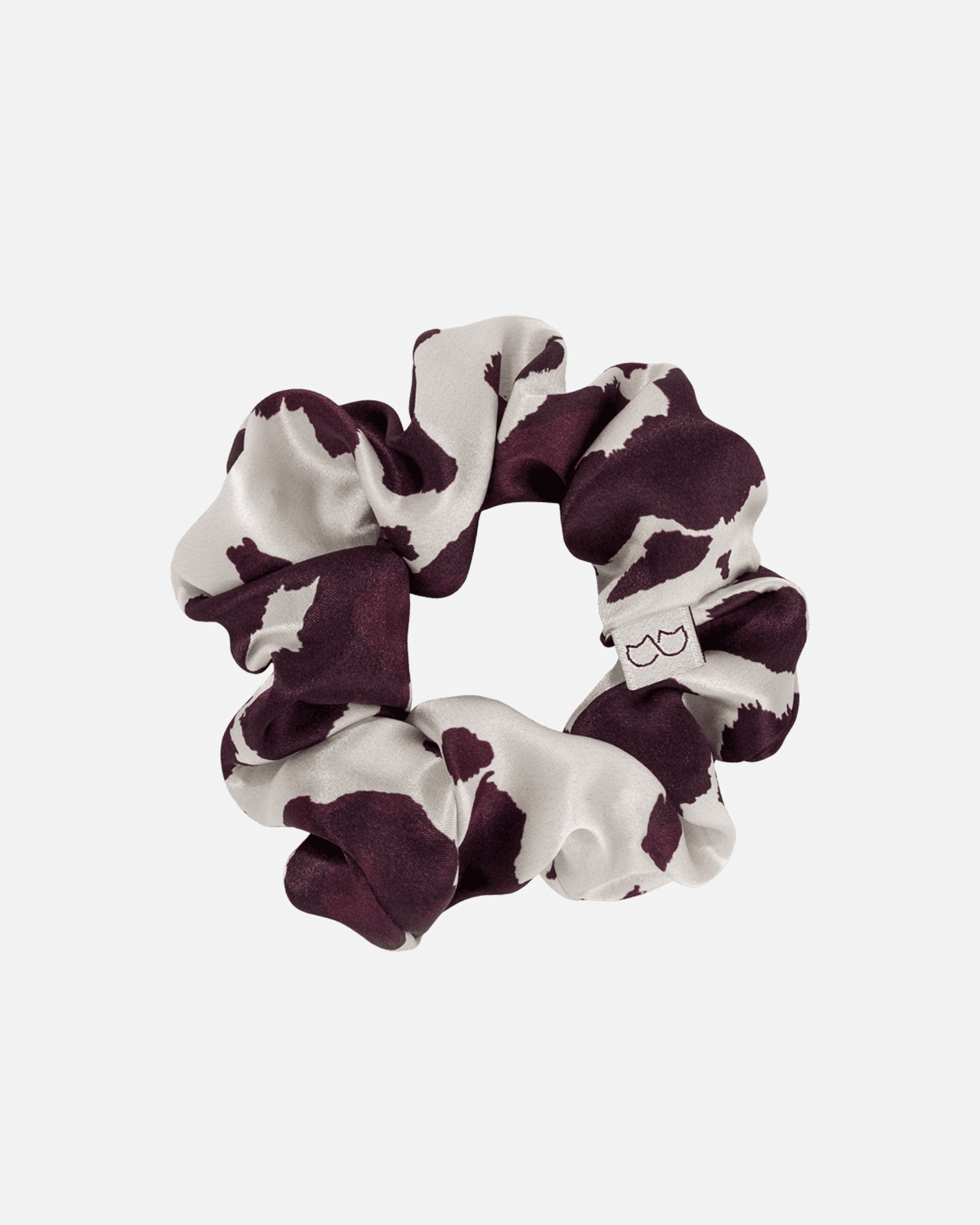 Ozdoba do włosów dla Unisex Cat&Cat Jedwabna gumka do włosów- cow burgundy 1 szt.