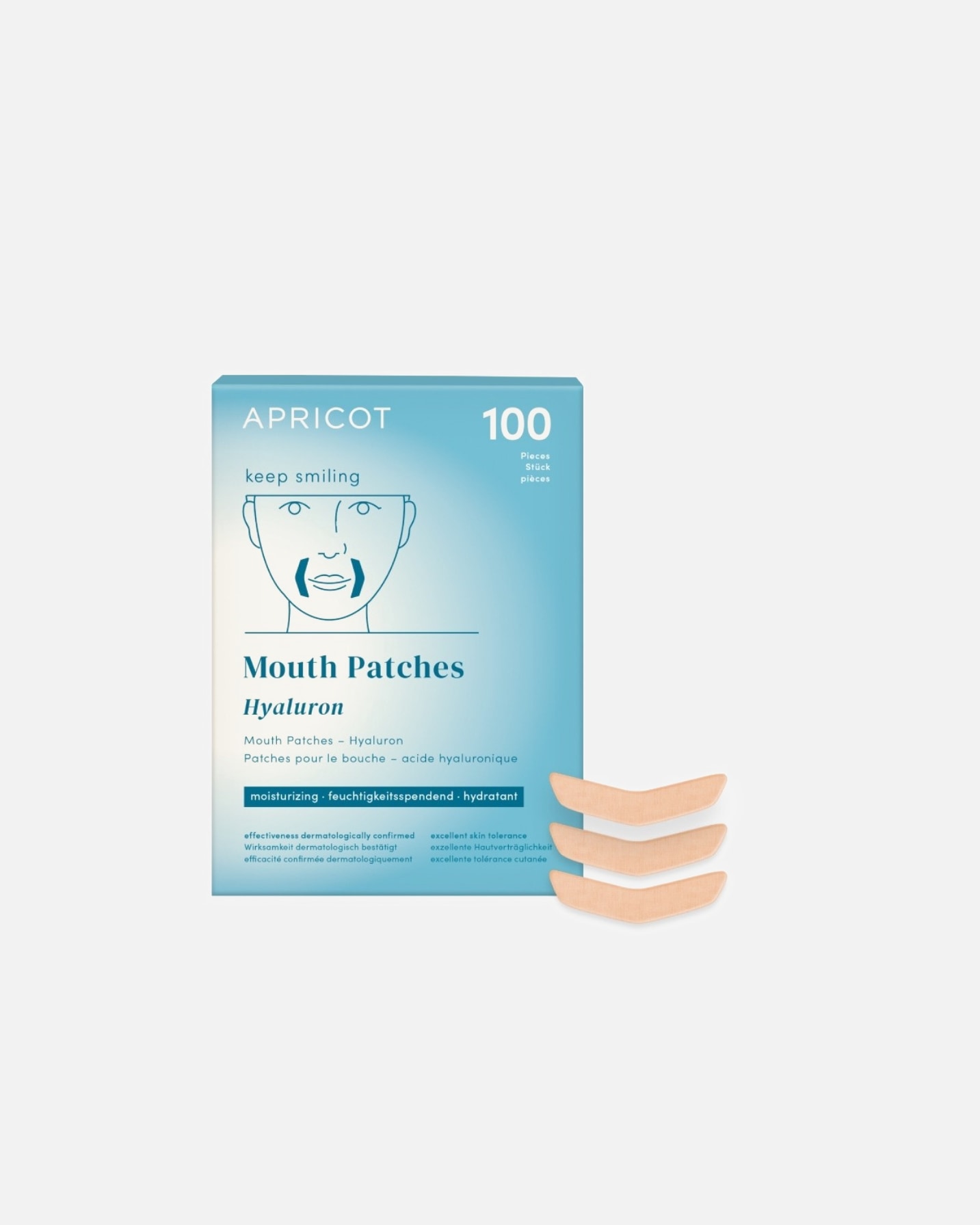 Maska anti-aging dla Unisex Apricot Plastry na usta z kwasem hialuronowym 1 szt.