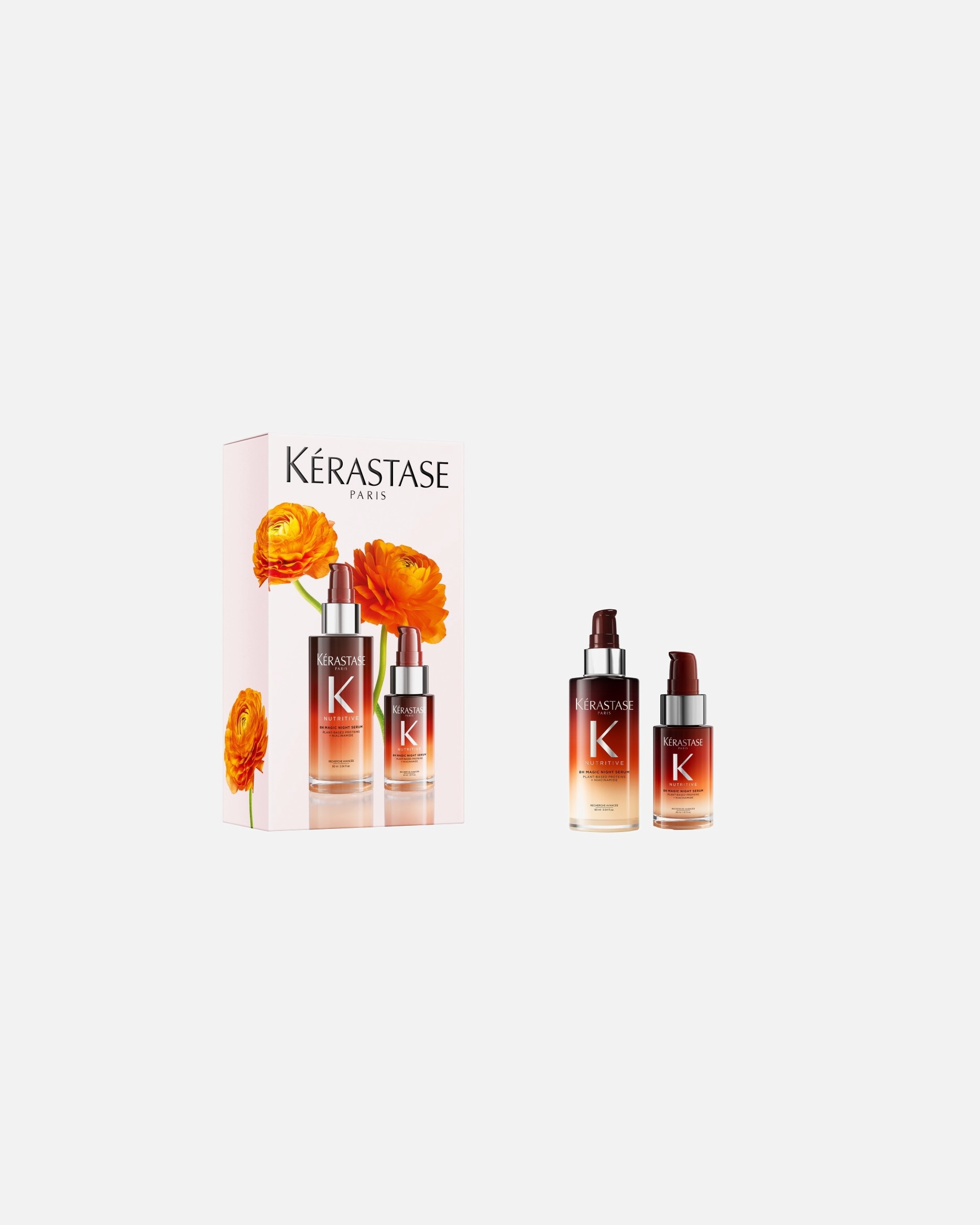 Zestaw do pielęgnacji włosów dla Unisex Kérastase Nutritive Zestaw Wiosenny Nutritive 8H Serum na Noc 1 szt.