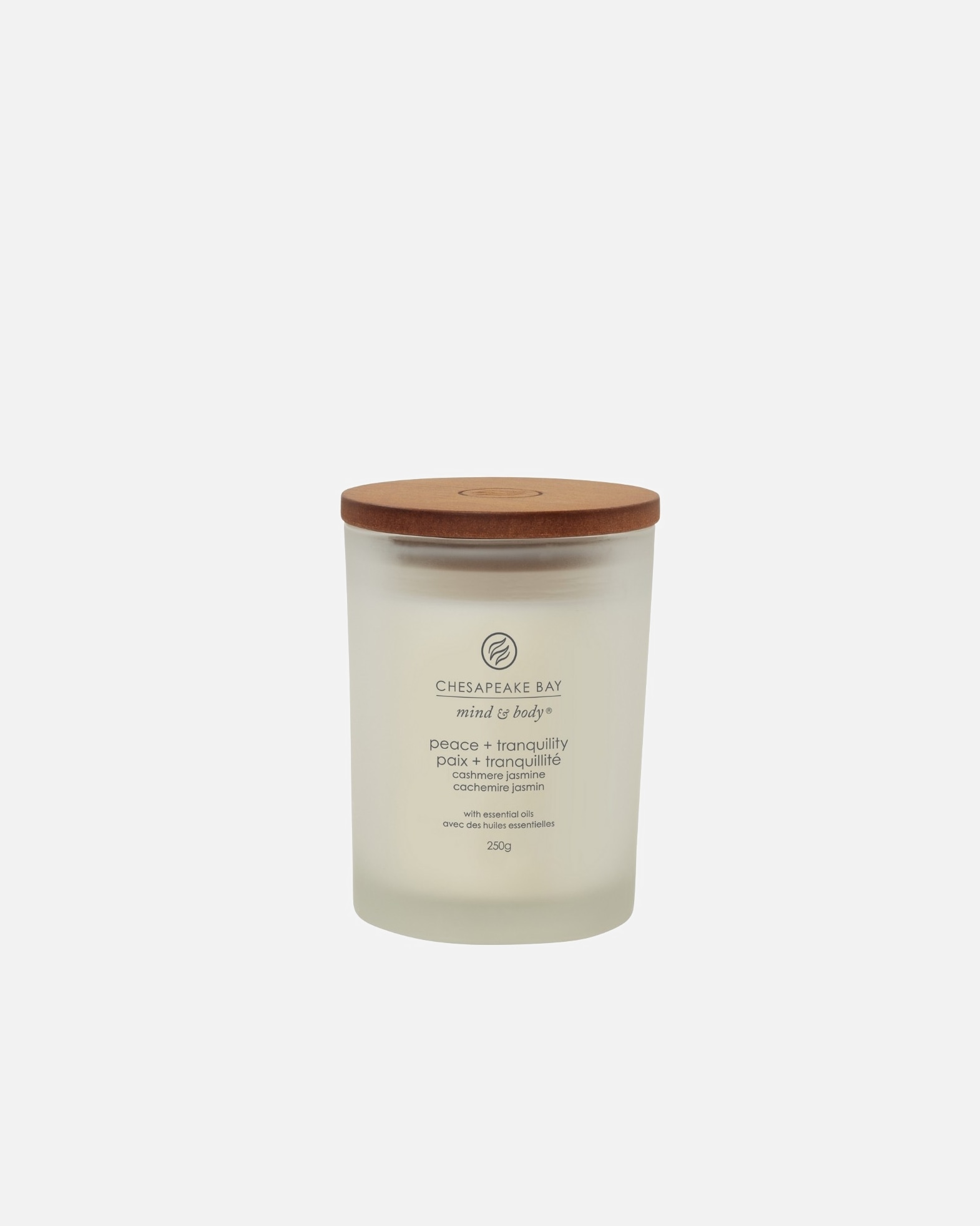 Świeca dla Unisex Chesapeake Bay PEACE & TRANQUILITY (CASHMERE JASMINE) 250 g