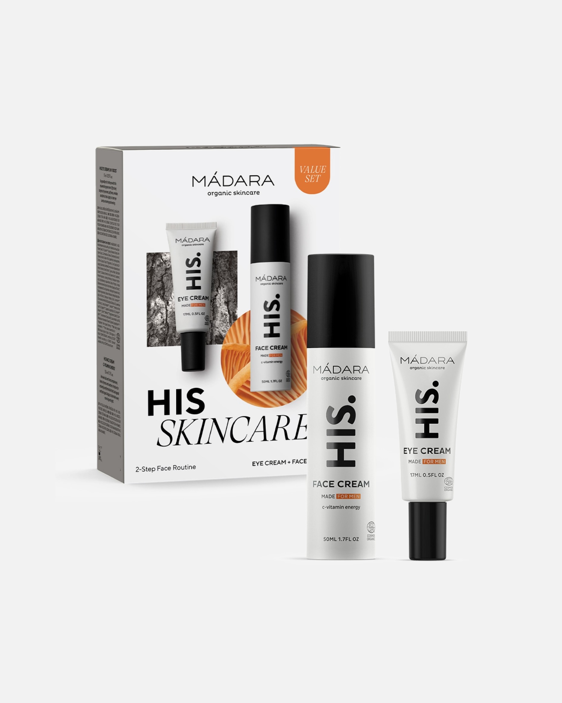 Zestaw do pielęgnacji twarzy dla Mężczyzna Madara HIS Skincare – 2-częściowy zestaw do pielęgnacji twarzy 1 szt.