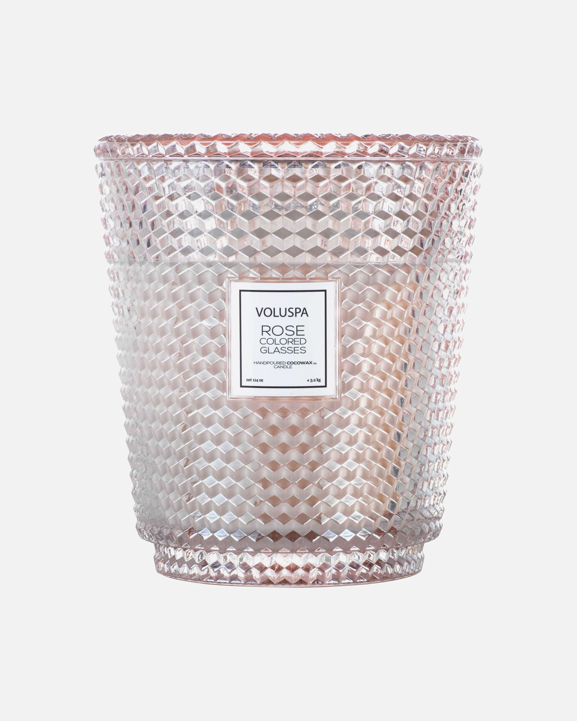 Zapach do pomieszczeń dla Unisex VOLUSPA Roses 5 Wick Hearth Candle Rose Colored Glasses - Sweet Vanilla