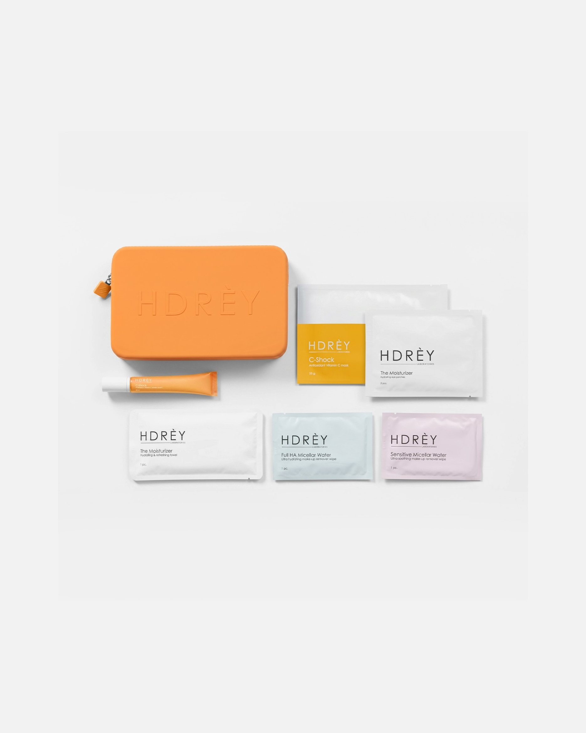 Zestaw do pielęgnacji ciała dla Unisex HDREY Default Brand Line TRAVEL SET Orange 1 szt.