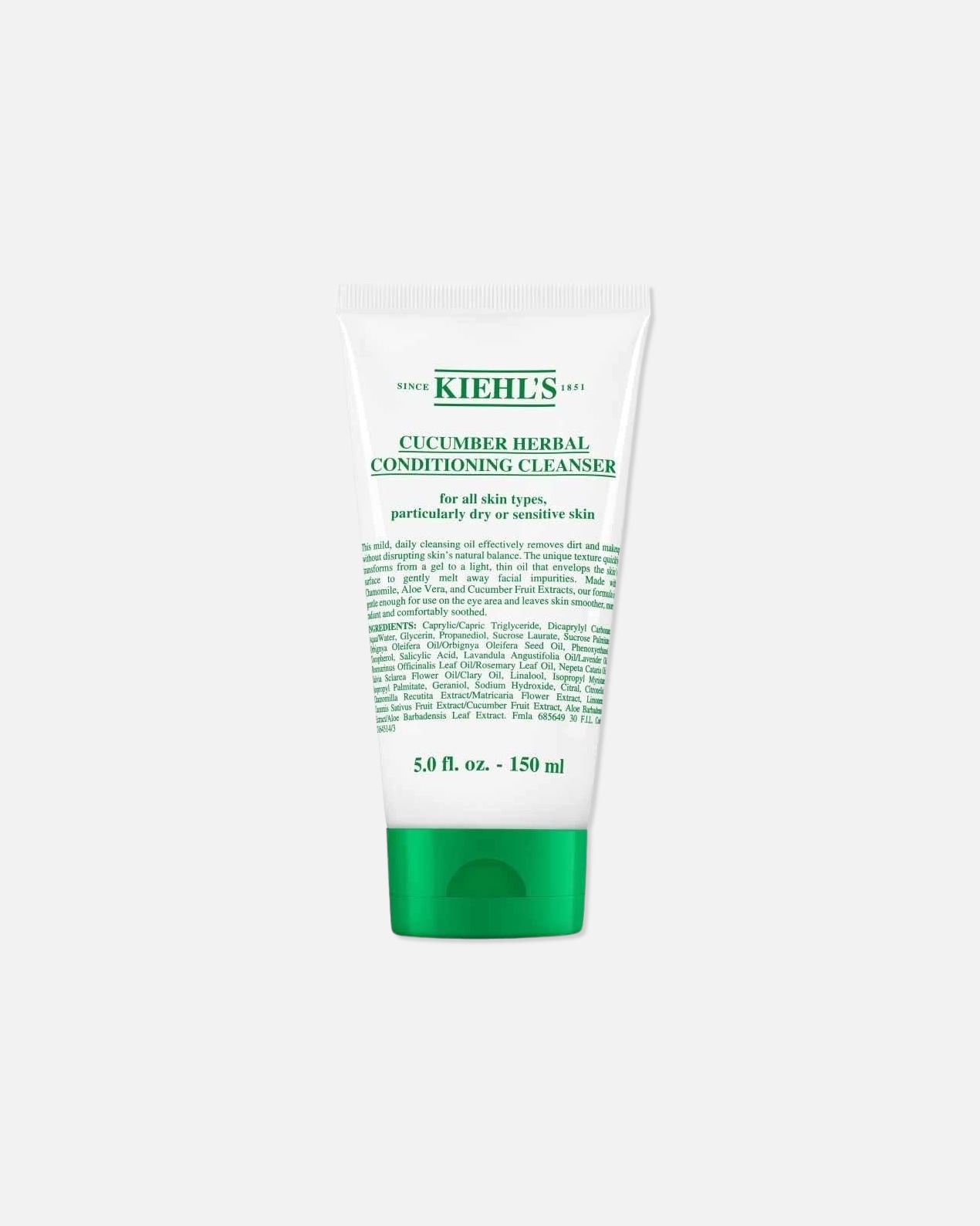Żel myjący do twarzy dla Unisex Kiehl`s Cucumber Herbal Creamy Conditioning Cleanser 150 ml