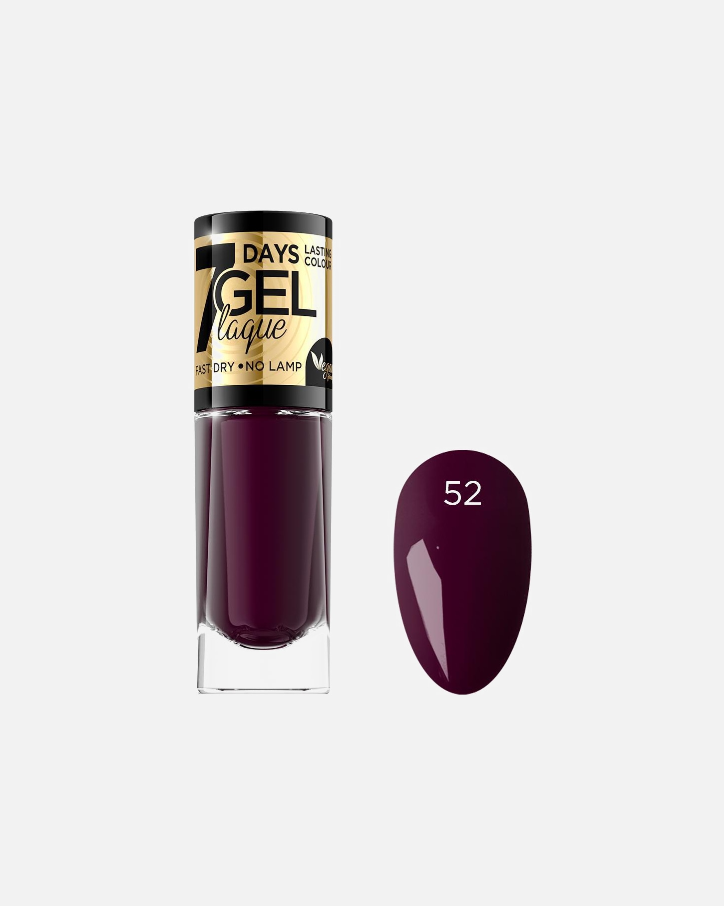 Lakier do paznokci dla Unisex Eveline Cosmetics Gel Laque Żelowy lakier do paznokci 52