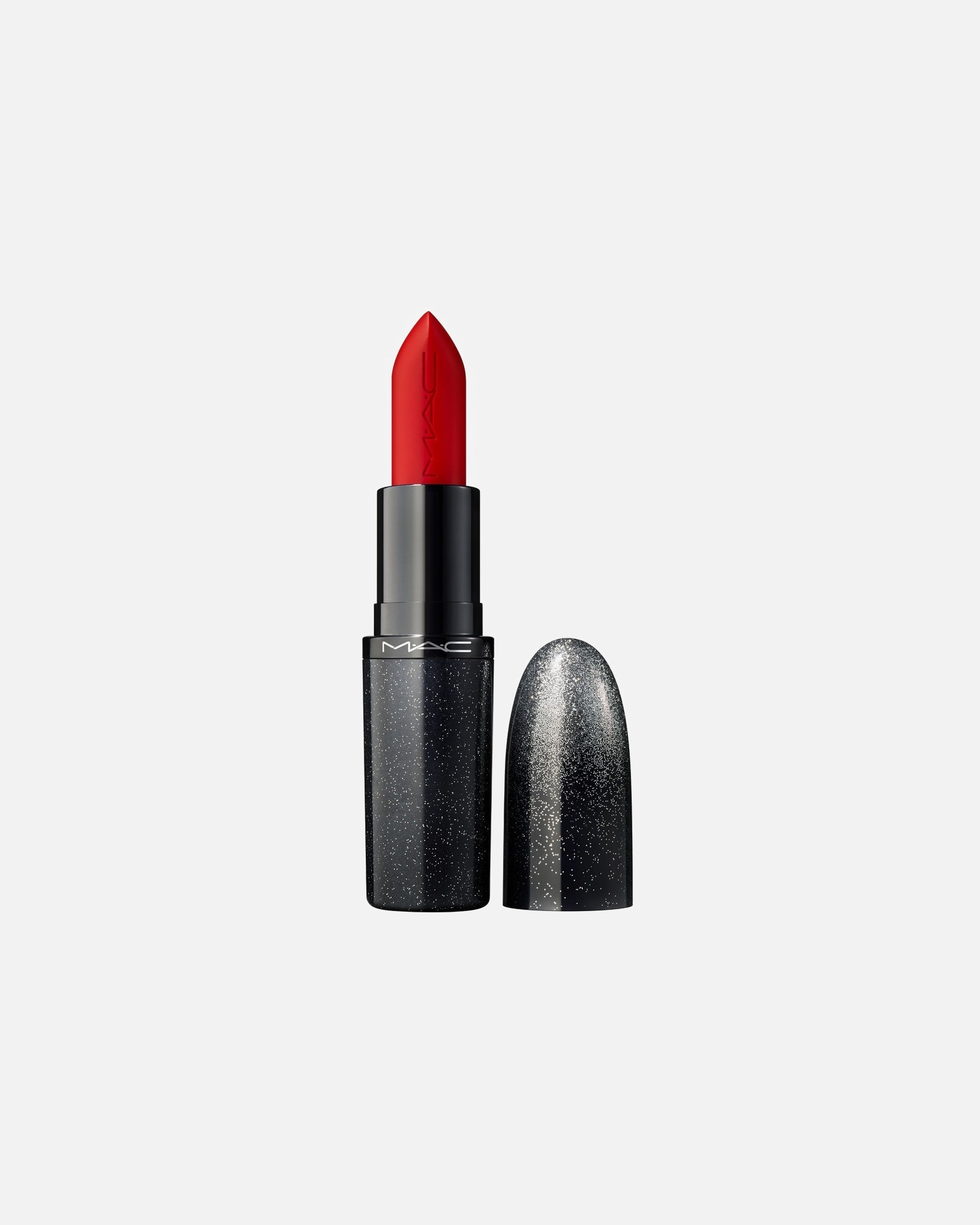 Pomadka do ust w sztyfcie dla Unisex MAC Holiday MACximal Sleek Satin Lipstick RUBY WOO-LA-LA