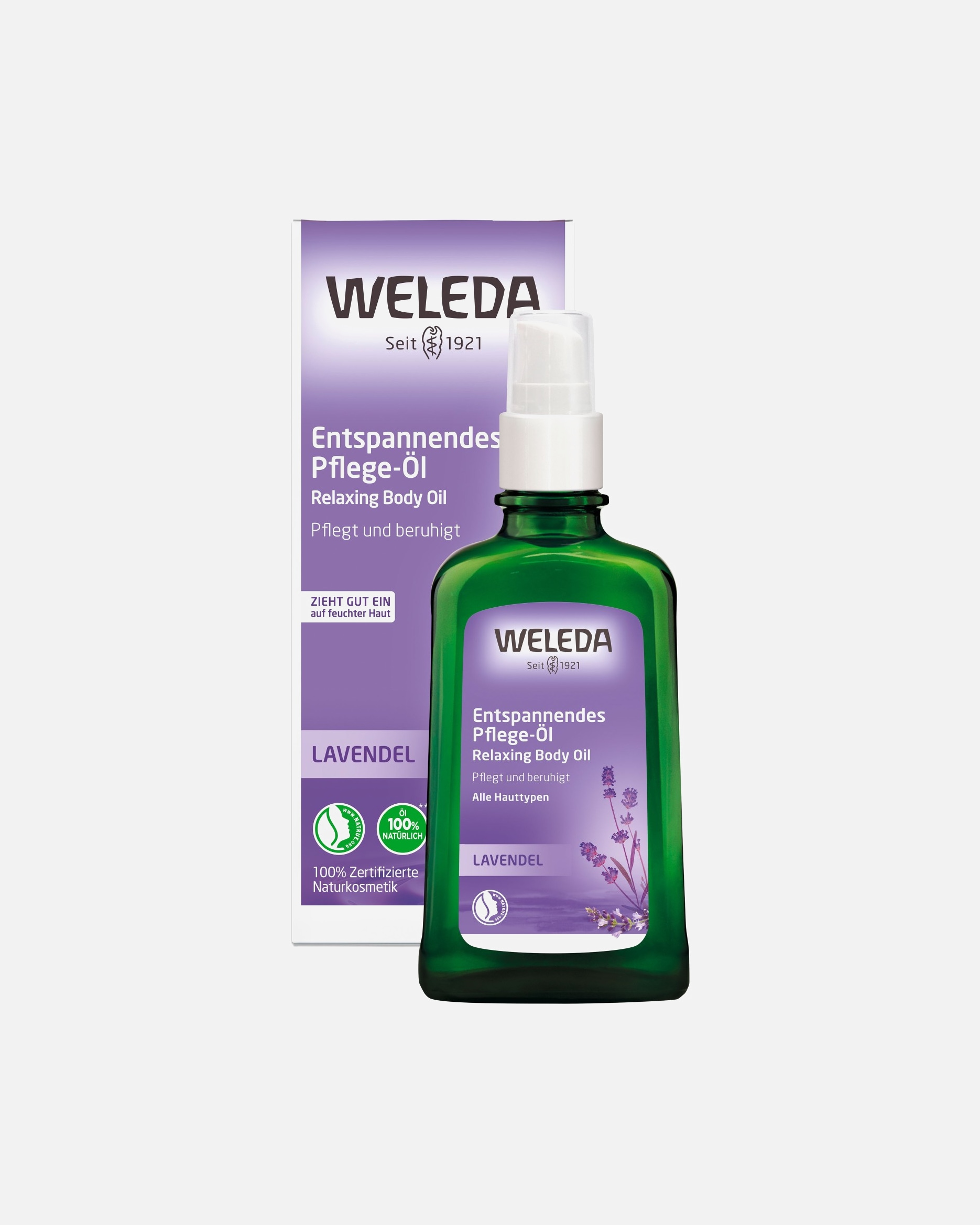 Olejek do ciała dla Unisex Weleda Lavendel Entspannendes Pflege-Öl 100 ml