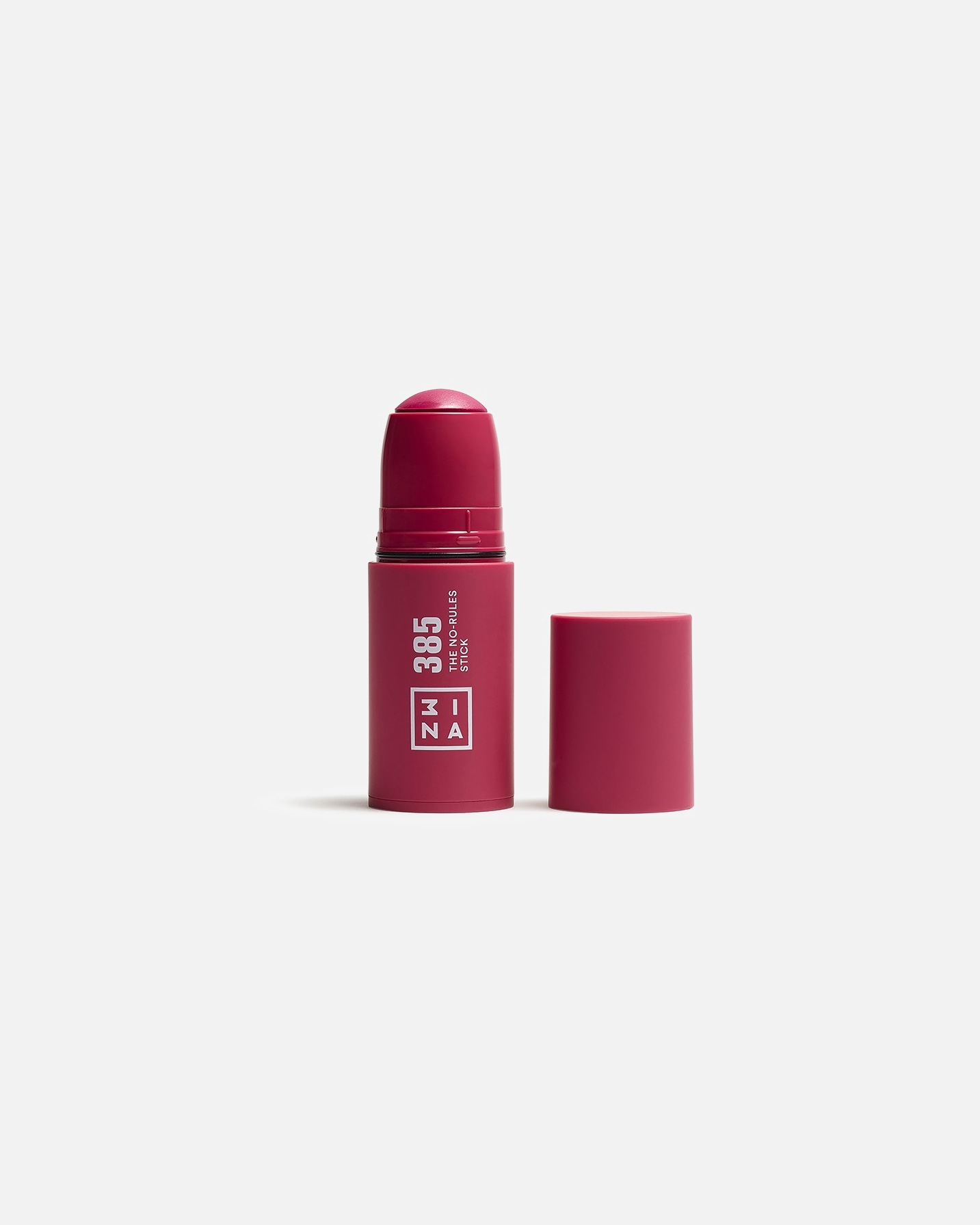Róż dla Unisex 3INA The No - Rules Stick 385 Burgundy