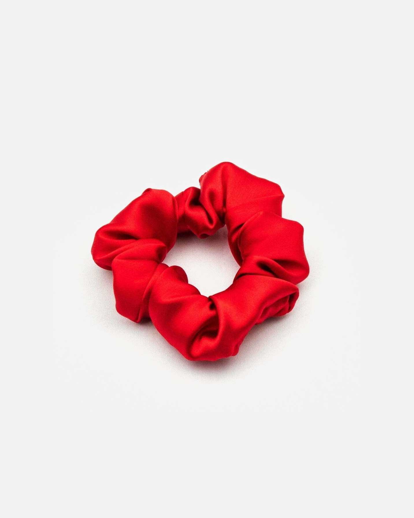 Gumka do włosów dla Unisex So fluffy Jedwabna gumka midi - czerwona