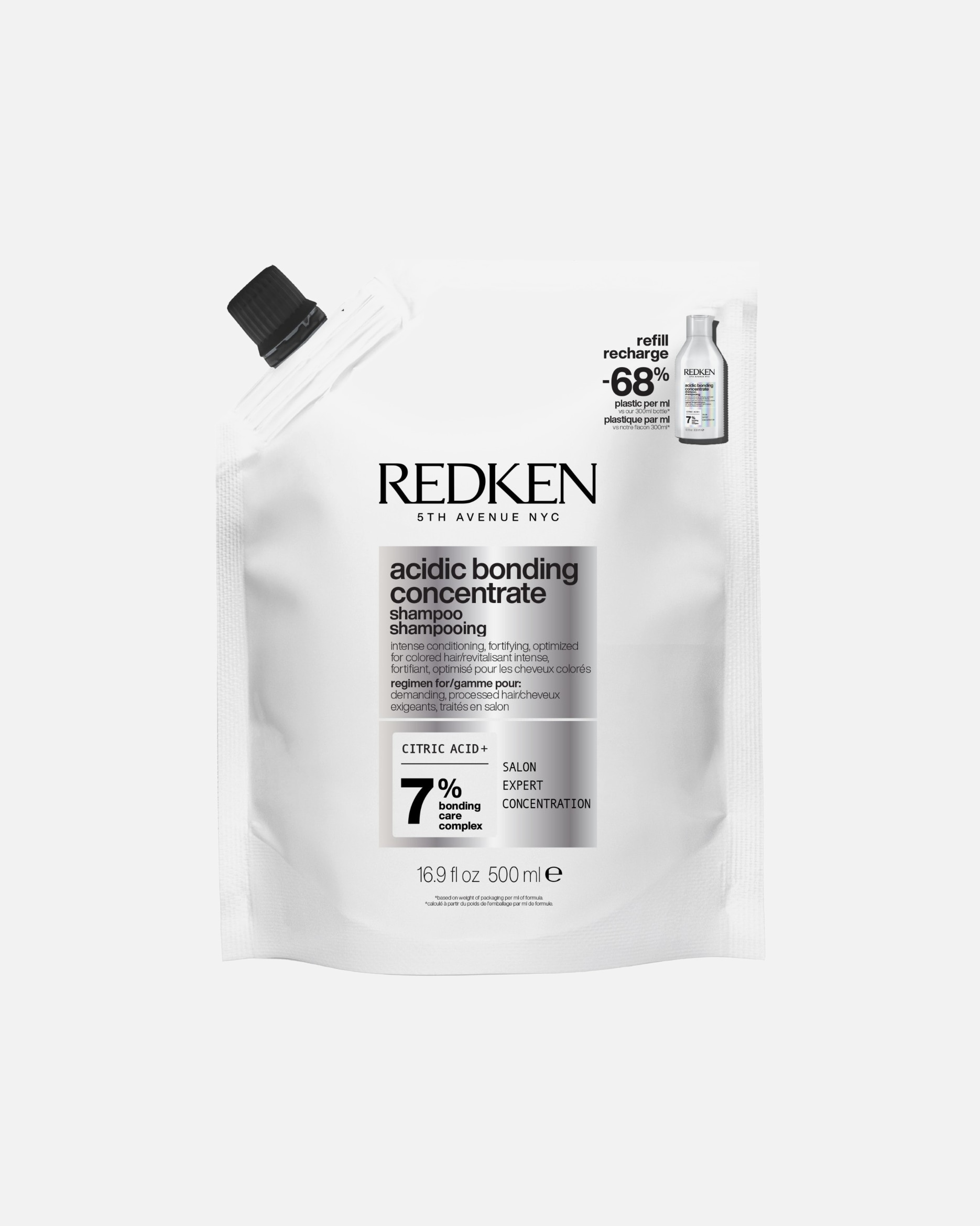Szampon do włosów dla Unisex Redken Acidic Acidic Bonding Concentrate Szampon do włosów 500 ml - Refill