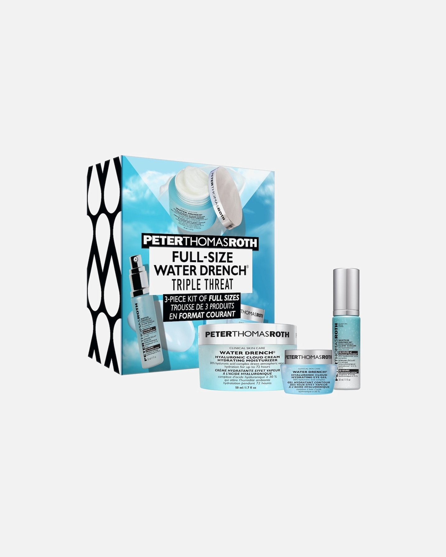 Krem do twarzy dla Kobieta Peter Thomas Roth Full Size Water Drench 3-piece Kit Full Size Water Drench 3-piece Kit