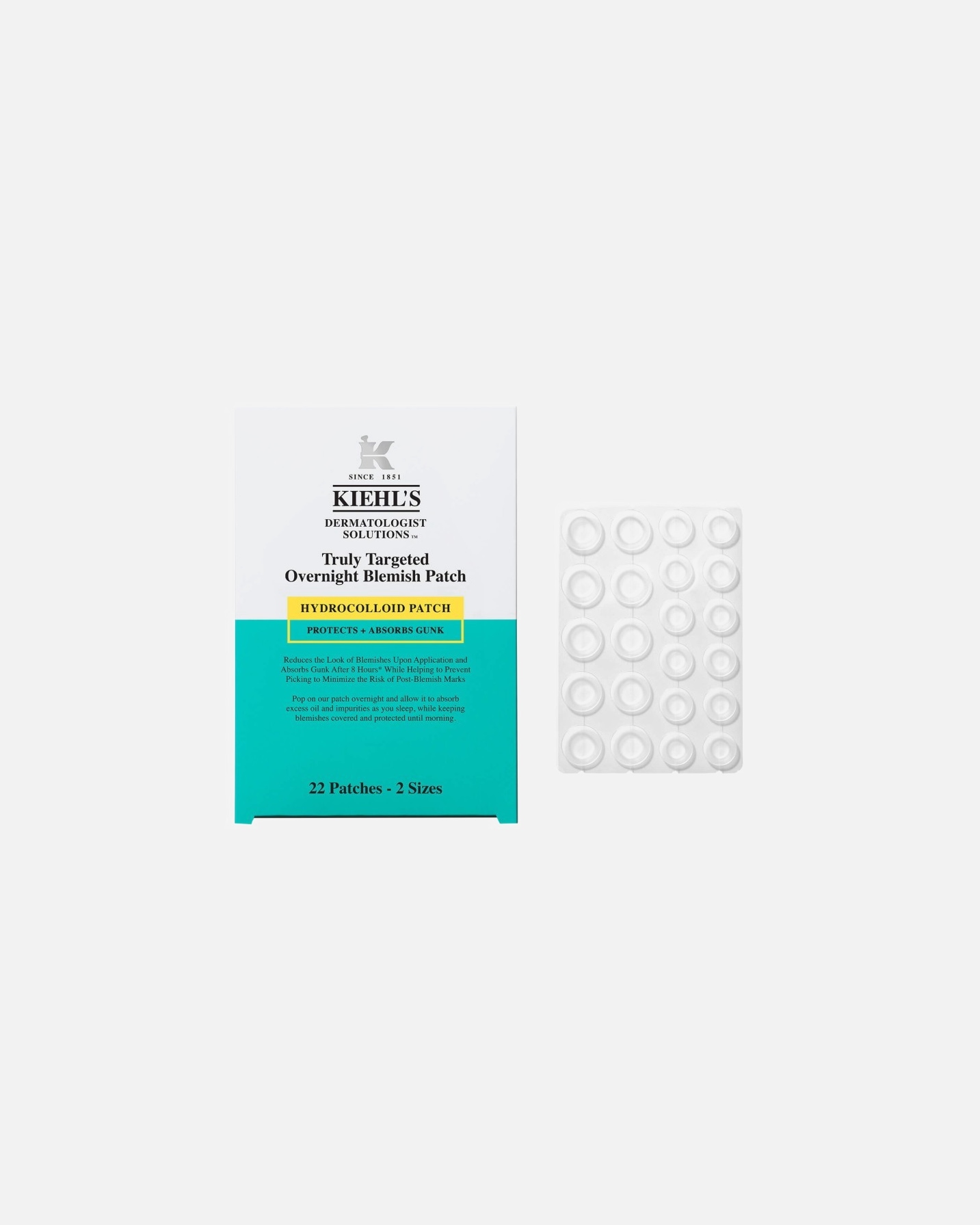 Pielęgnacja Anti-Acne dla Unisex Kiehl`s Dermatologist Solutions Truly Targeted Overnight Blemish Patch 22 szt.