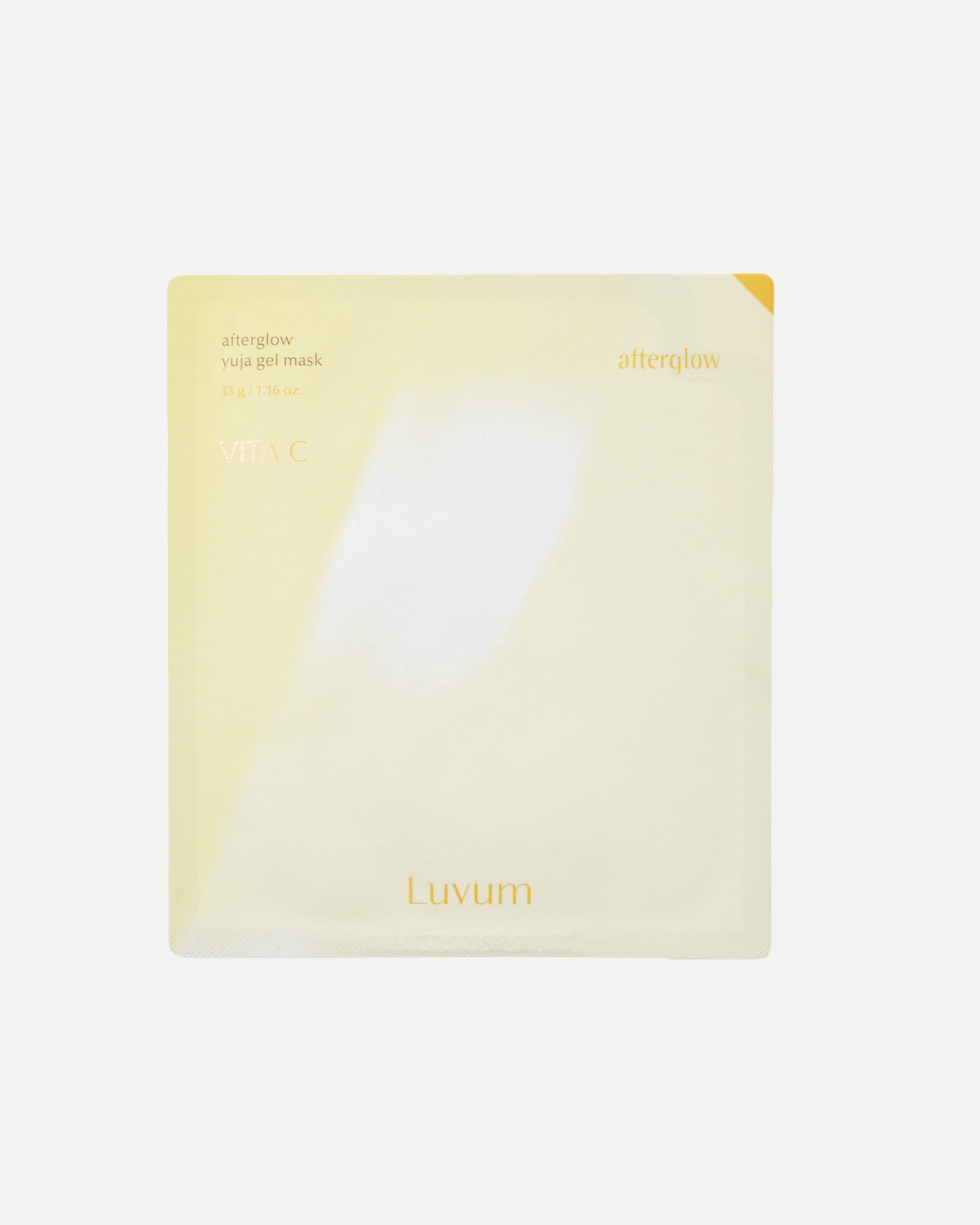 Maska rozświetlająca dla Unisex Luvum AFTERGLOW YUJA GEL MASK Rozświetlająca maska hydrożelowa 33 g