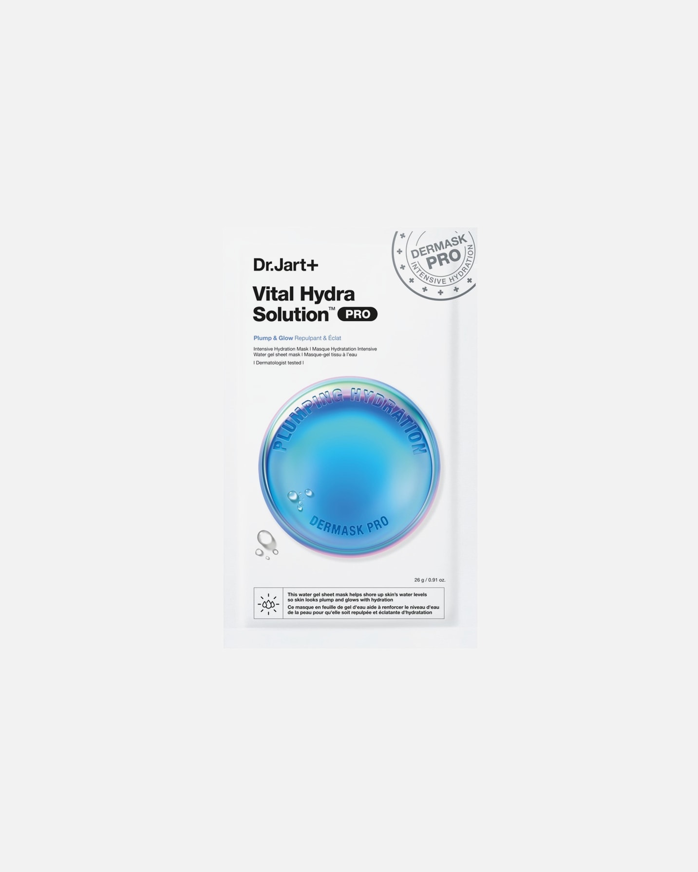 Maska w płachcie dla Unisex Dr. Jart+ Dermask Vital Hydra Solution™ PRO 26 g