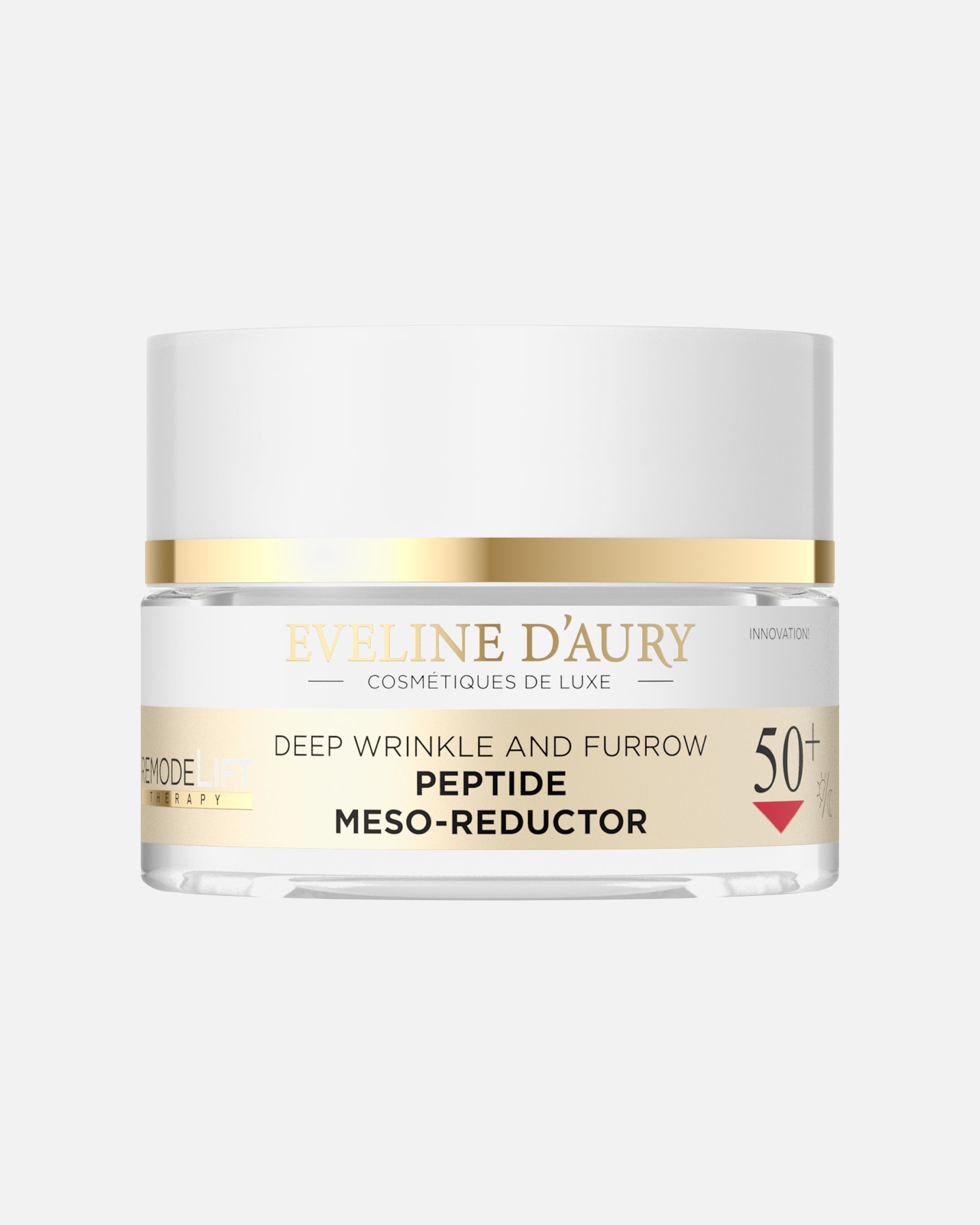 Krem do twarzy dla Unisex Eveline Cosmetics Eveline d'Aury Remodelift Therapy Peptydowy mezo-reduktor głębokich zmarszczek i bruzd 50+ 50 ml