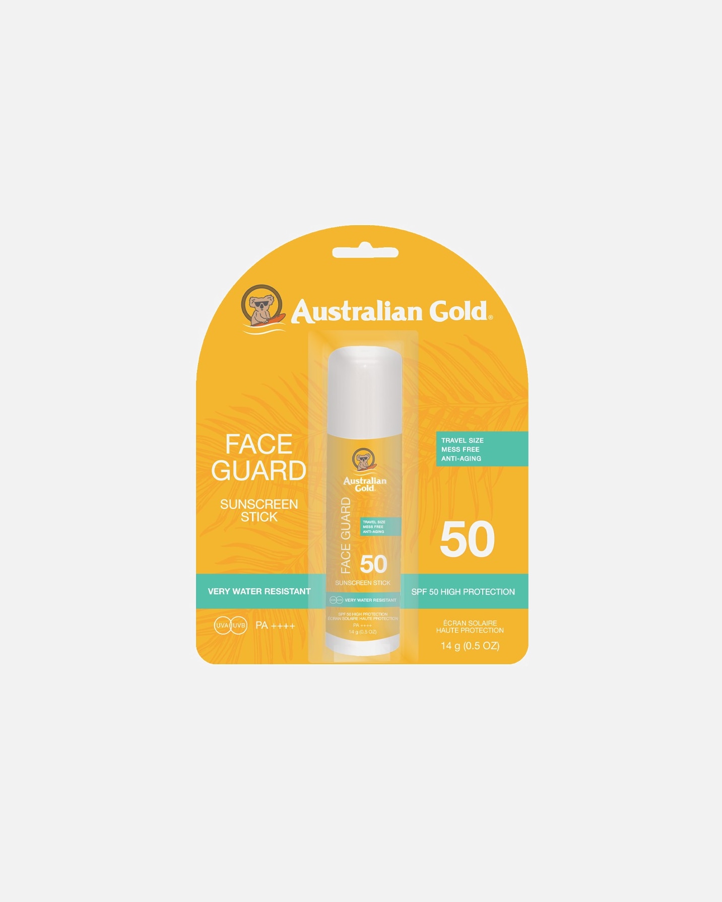 Krem do opalania dla Unisex Australian Gold FACE GUARD STICK SPF 50 COCOA DREAMS 14 g