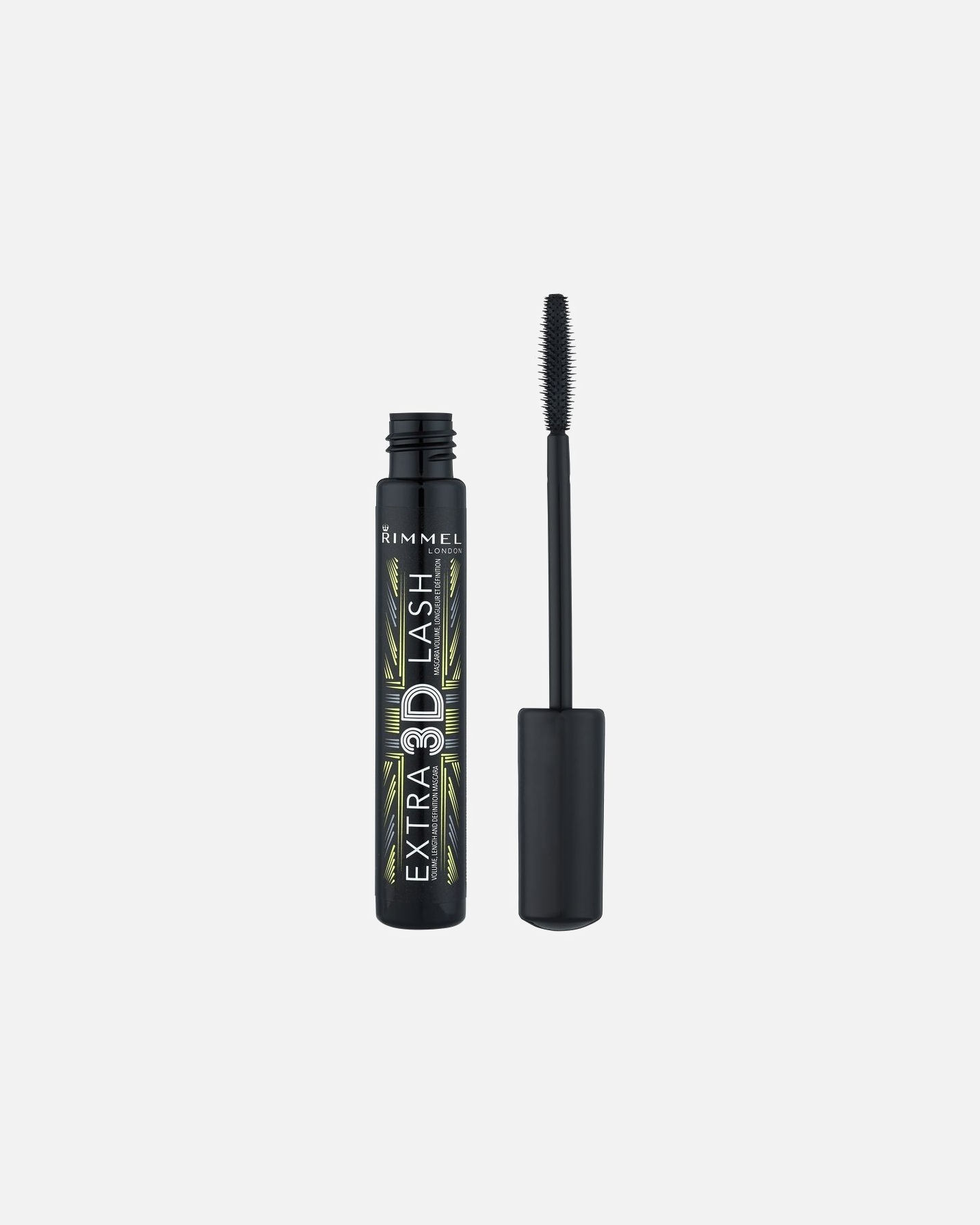Maskara dla Kobieta Rimmel London Extra 3D Lash pogrubiająco-wydłużający tusz do rzęs Black